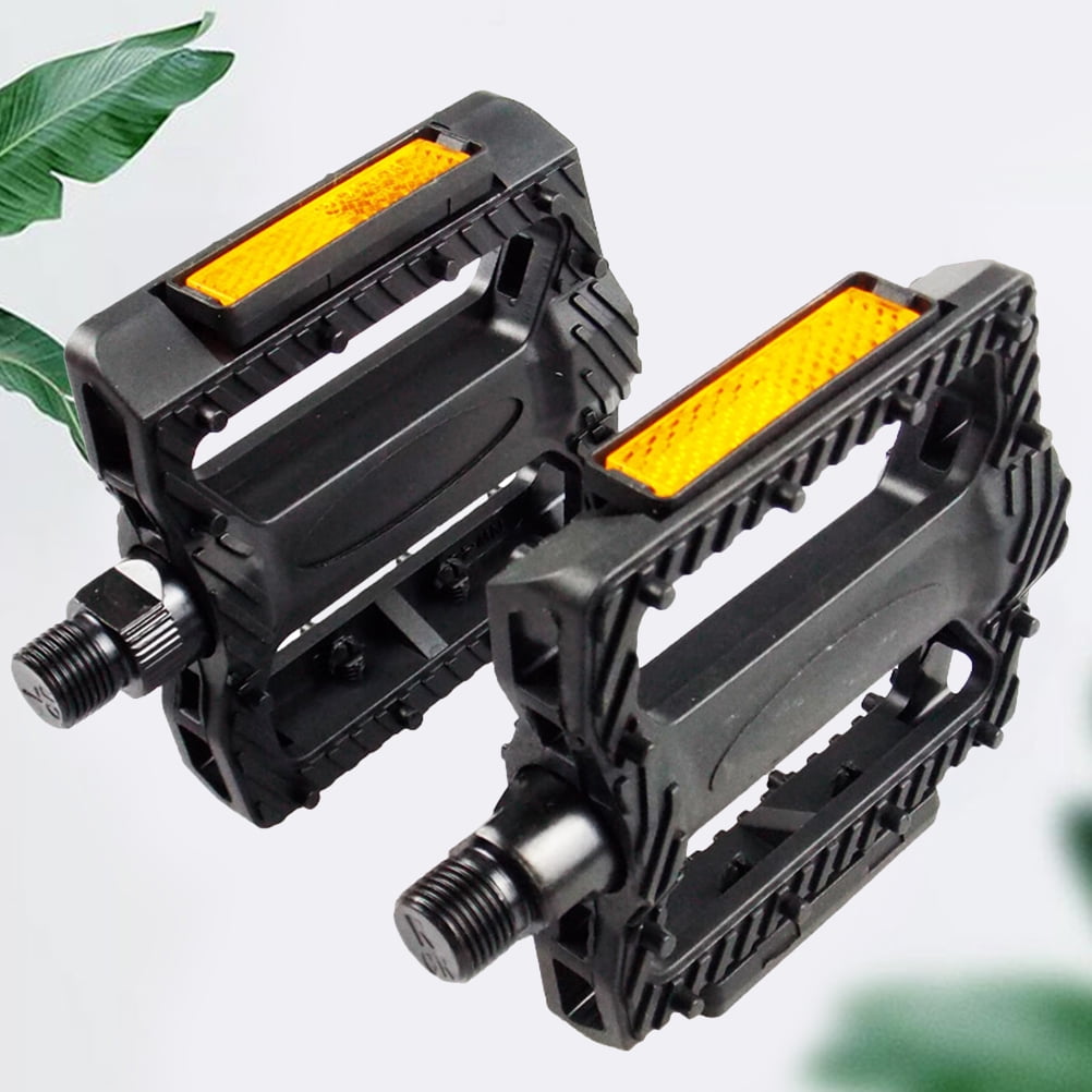 Masteelf 1 Pair of Pedals Anti-slip Plastic Grain Large Treadle Universal Road Bike Pedals - Image 3