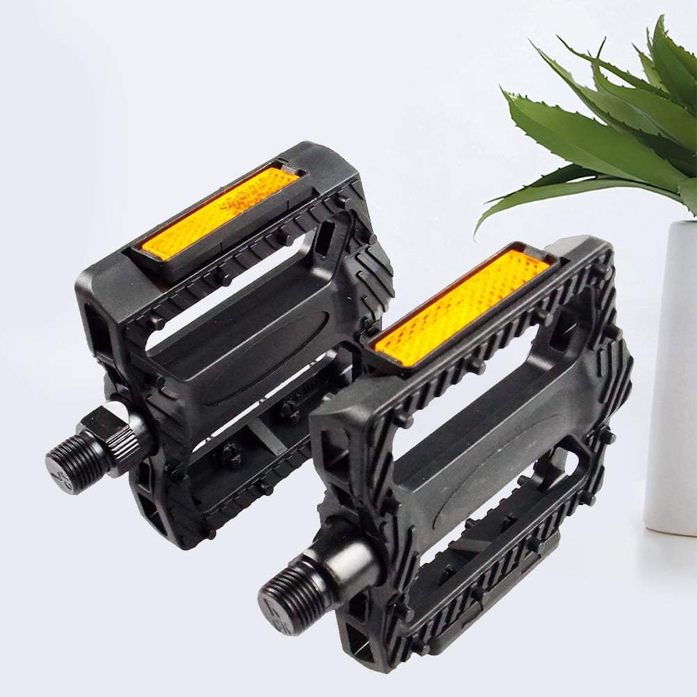 Masteelf 1 Pair of Pedals Anti-slip Plastic Grain Large Treadle Universal Road Bike Pedals - Image 6