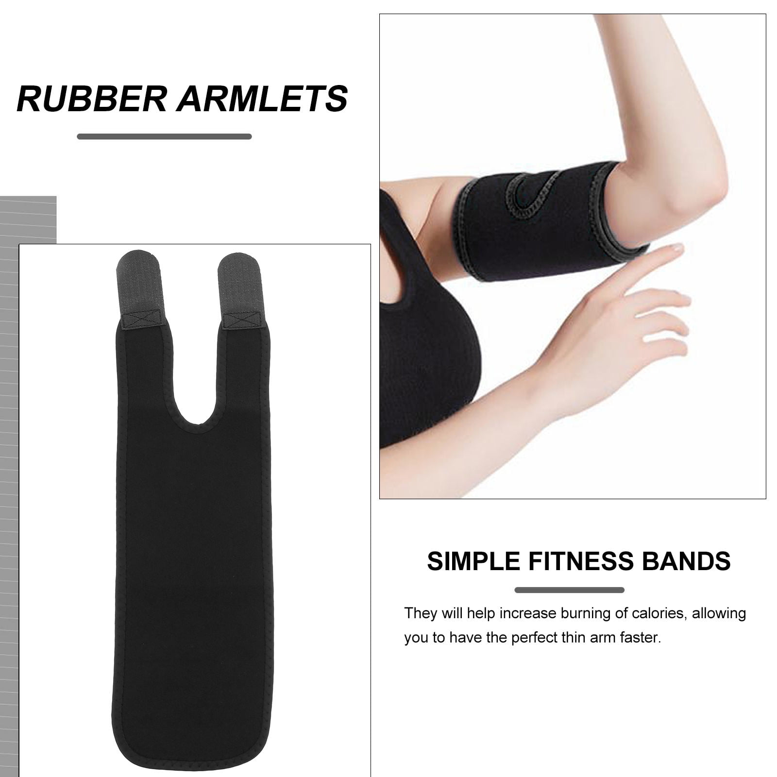 SWETRACE Arm Bands For Workout Simple Rubber 2Set - Image 6