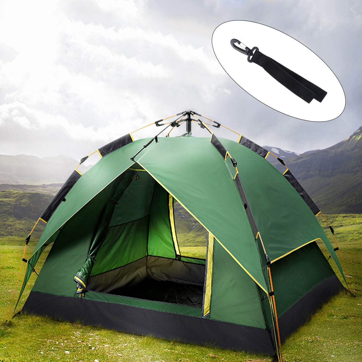 SWETRACE Plastic Hanging Hooks for Tent and Kayak 6.5 x 1.2 x 0.2in - Image 3