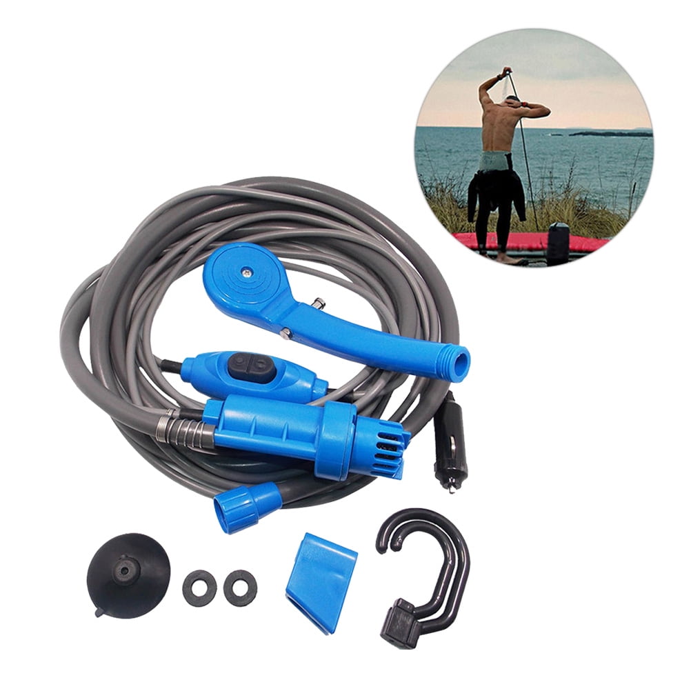 SWETRACE Portable Outdoor Camping Shower Blue 1Set 7.1x3.1x1.6in Plastic - Image 8