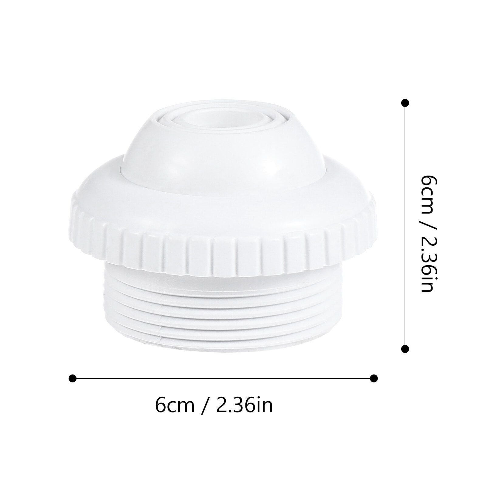 SWETRACE 1Pack Nozzle for Pool Aerator and Spa Usage in White PVC 2.4x2.4x1.6in - Image 4