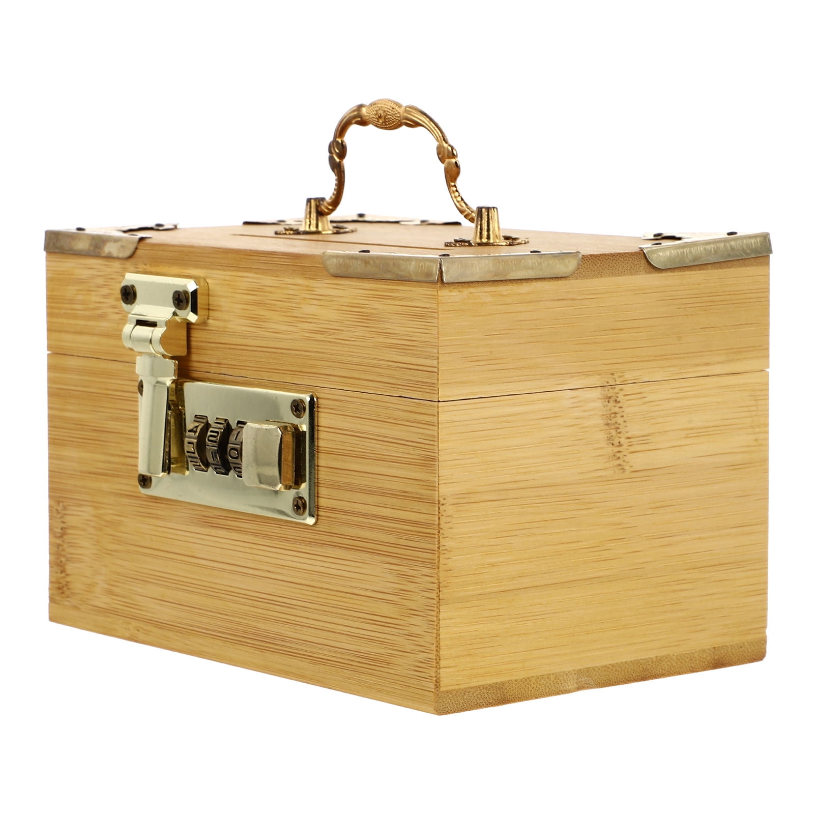SWETRACE Retro Money-Saving Box With Combination Lock - Scratch- Keepsakes Container 1Pc 11.8x3.9x3.9in - Image 6