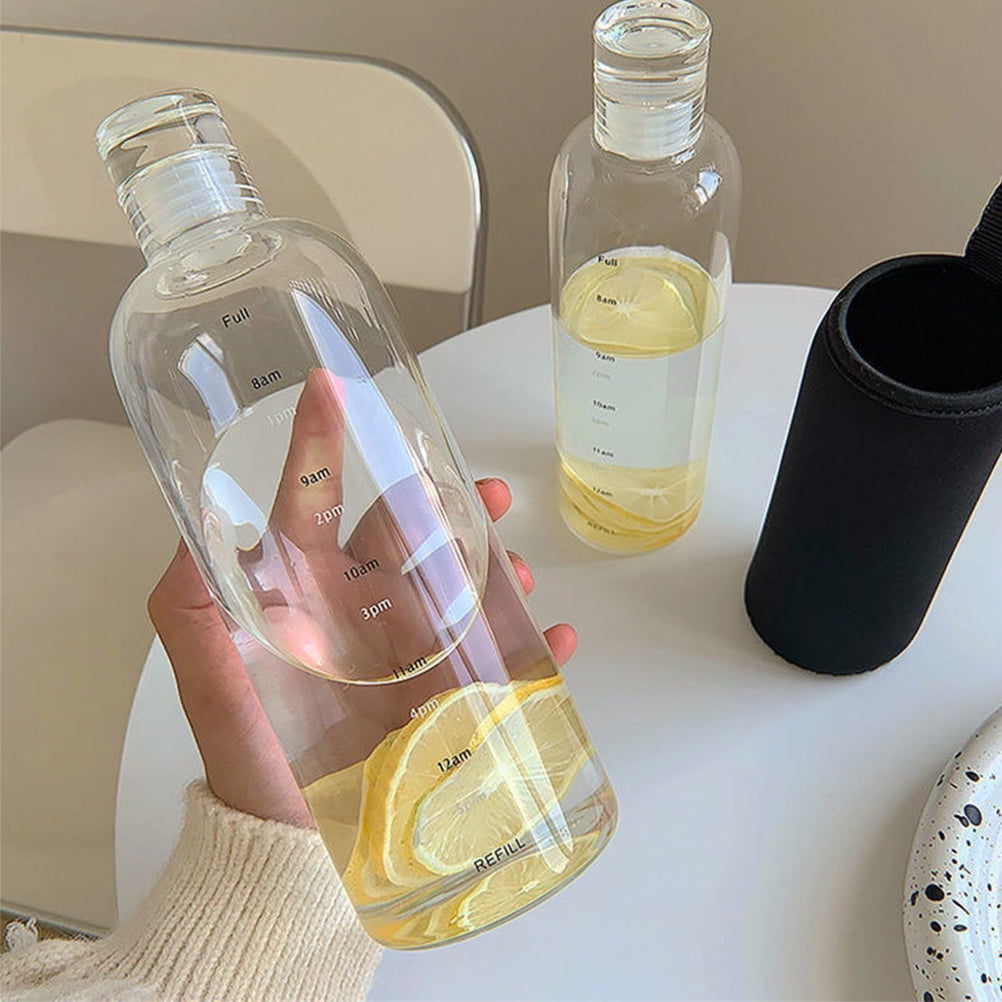SWETRACE 1Set Water Bottle Transparent Portable and Anti-leakage for Home and Office Use 500Ml - Image 1