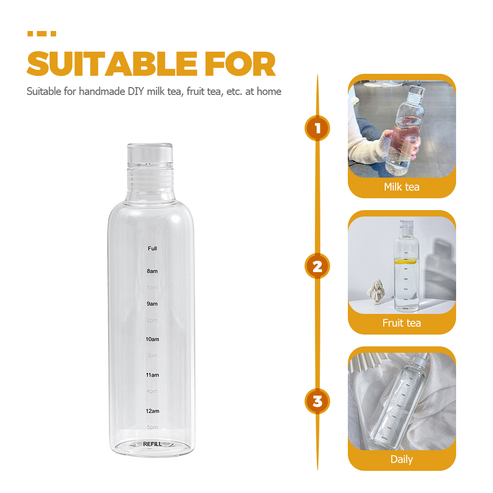 SWETRACE 1Set Water Bottle Transparent Portable and Anti-leakage for Home and Office Use 500Ml - Image 7