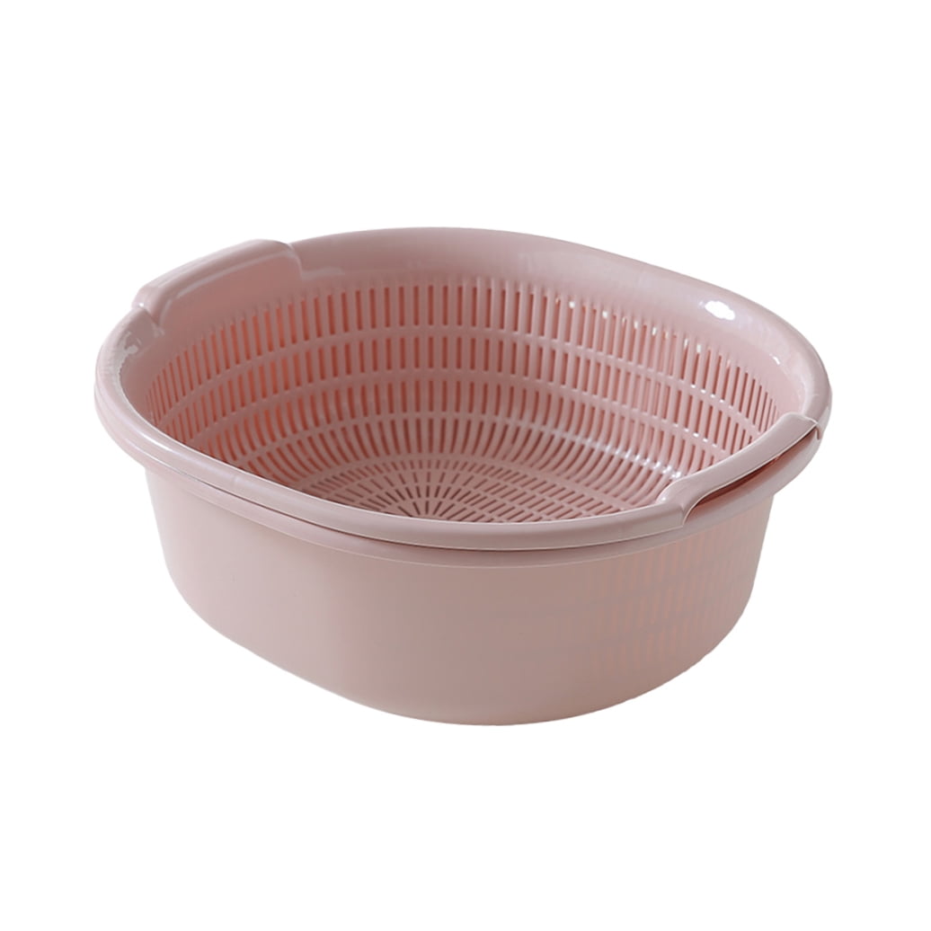 SWETRACE Kitchen Strainer Pink 1Pack 12.6x11.6x4.9in Food-Grade Plastic - Image 4