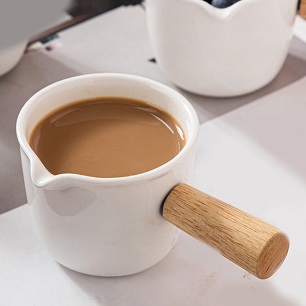 SWETRACE Creamer Cups 2Pcs White Milk Frothing and Cream Dispensing - Image 1