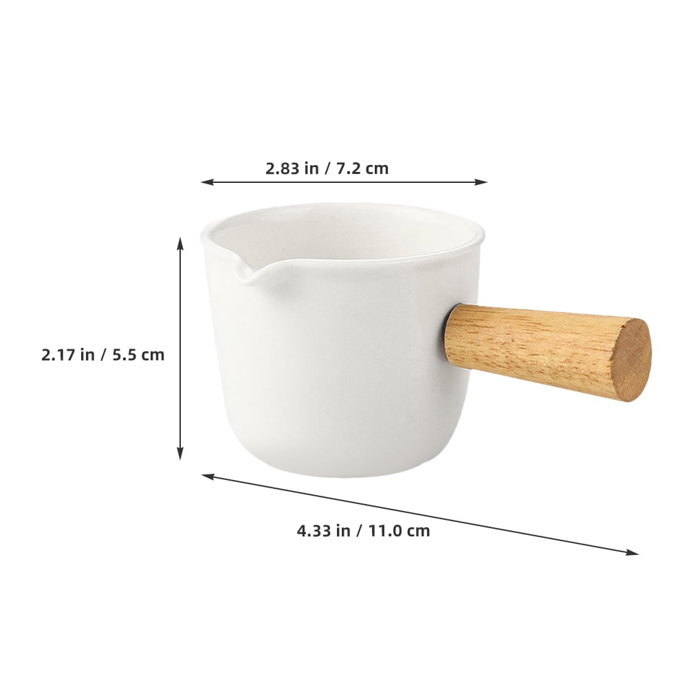 SWETRACE Creamer Cups 2Pcs White Milk Frothing and Cream Dispensing - Image 2
