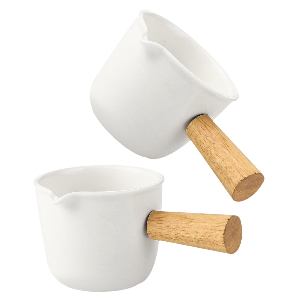 SWETRACE Creamer Cups 2Pcs White Milk Frothing and Cream Dispensing - Image 5