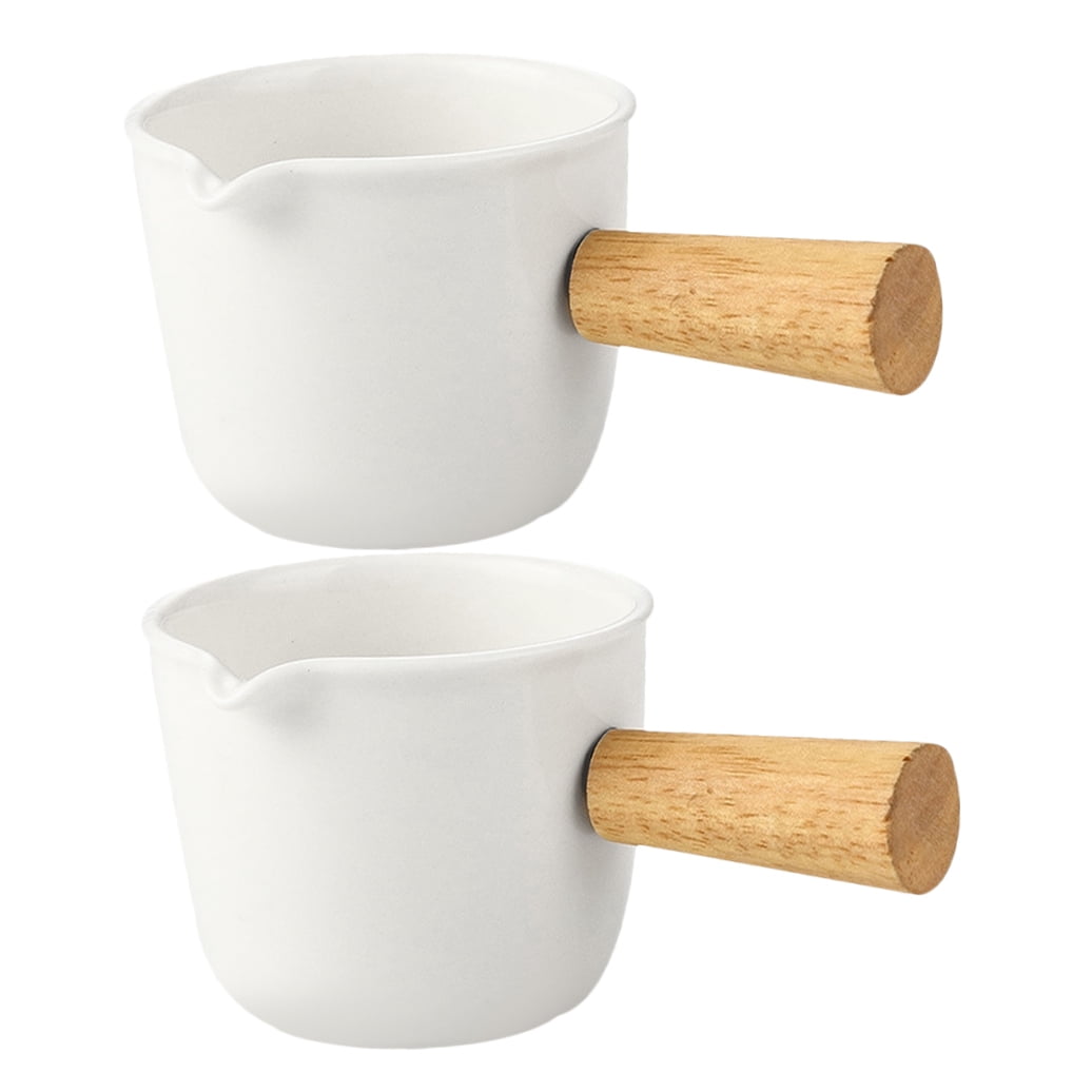 SWETRACE Creamer Cups 2Pcs White Milk Frothing and Cream Dispensing - Image 6