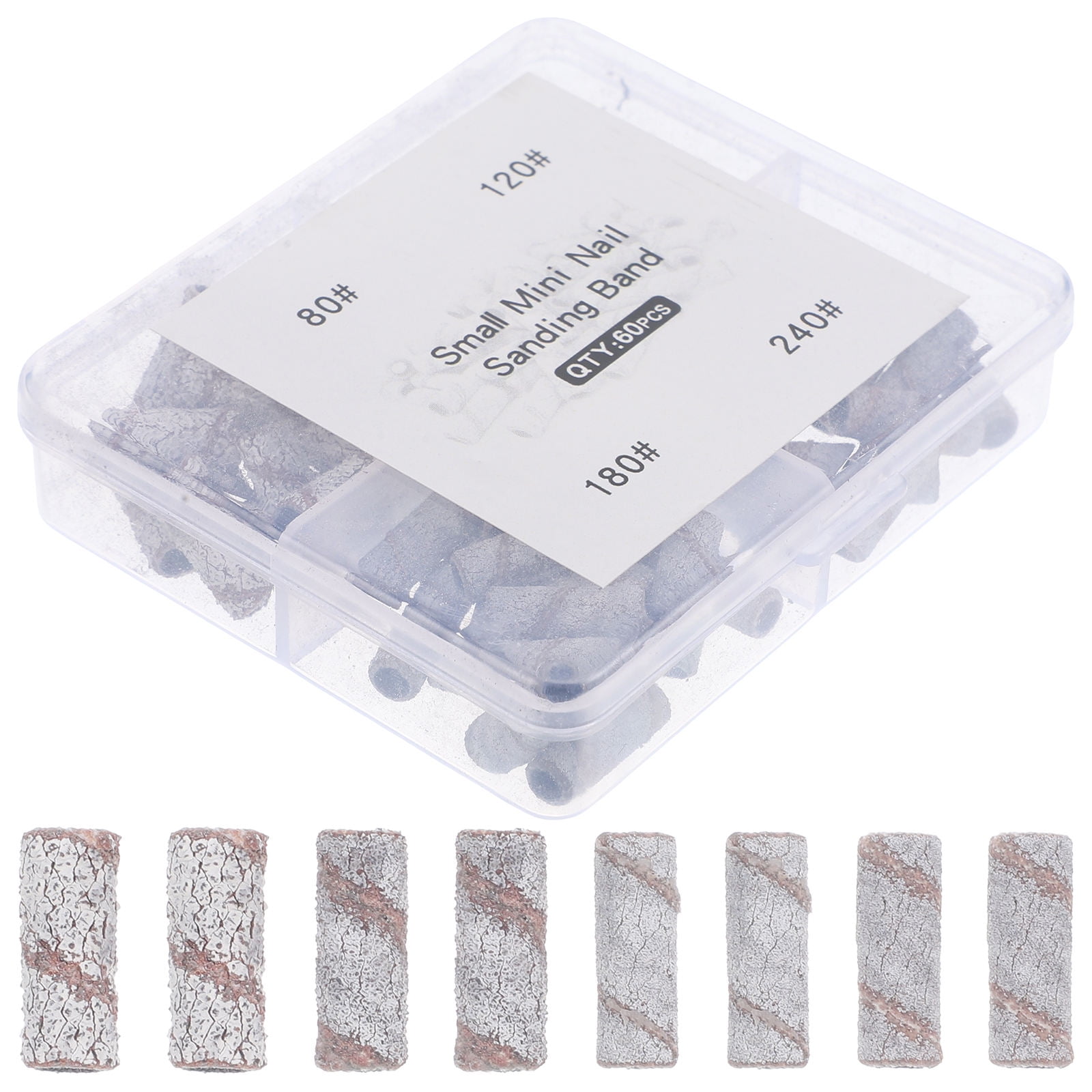SWETRACE Small Size Sanding Bands Tungsten Steel for Pedicure 60Pcs 0.5In - Image 1
