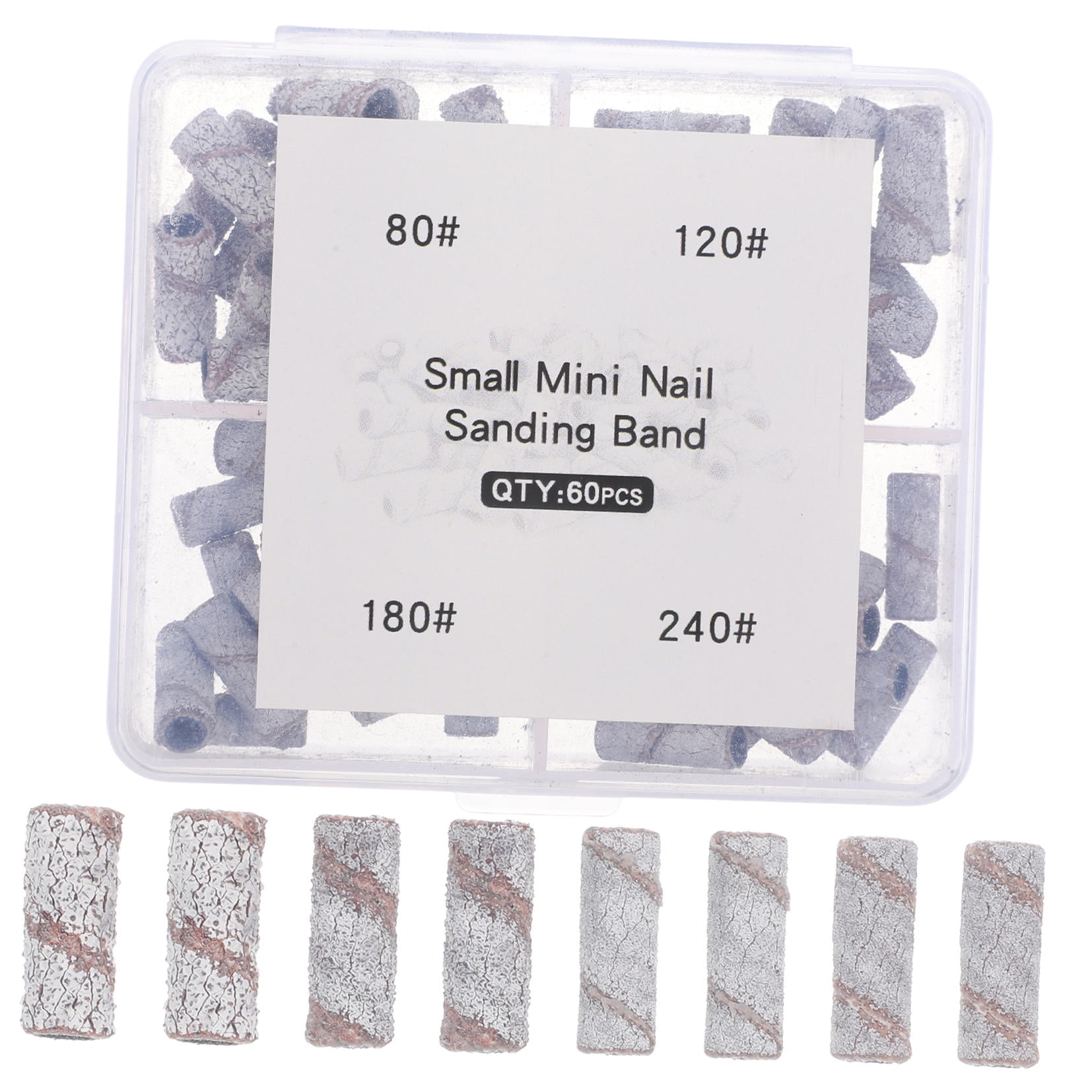 SWETRACE Small Size Sanding Bands Tungsten Steel for Pedicure 60Pcs 0.5In - Image 4