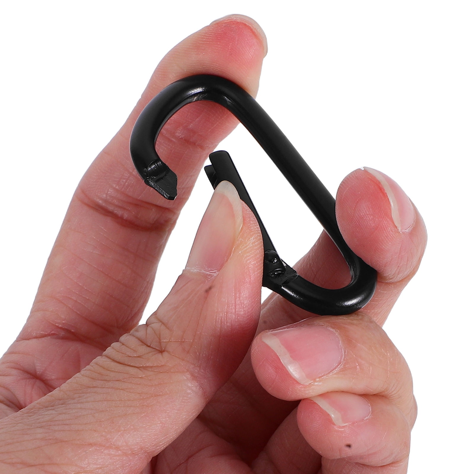 SWETRACE Wear Resistant Carabiner Clip Key Chain Buckle Black 5Pcs 1.83X0.94X0.16In - Image 3