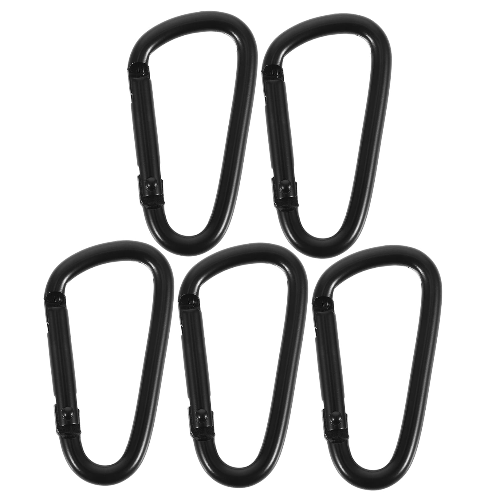 SWETRACE Wear Resistant Carabiner Clip Key Chain Buckle Black 5Pcs 1.83X0.94X0.16In - Image 7