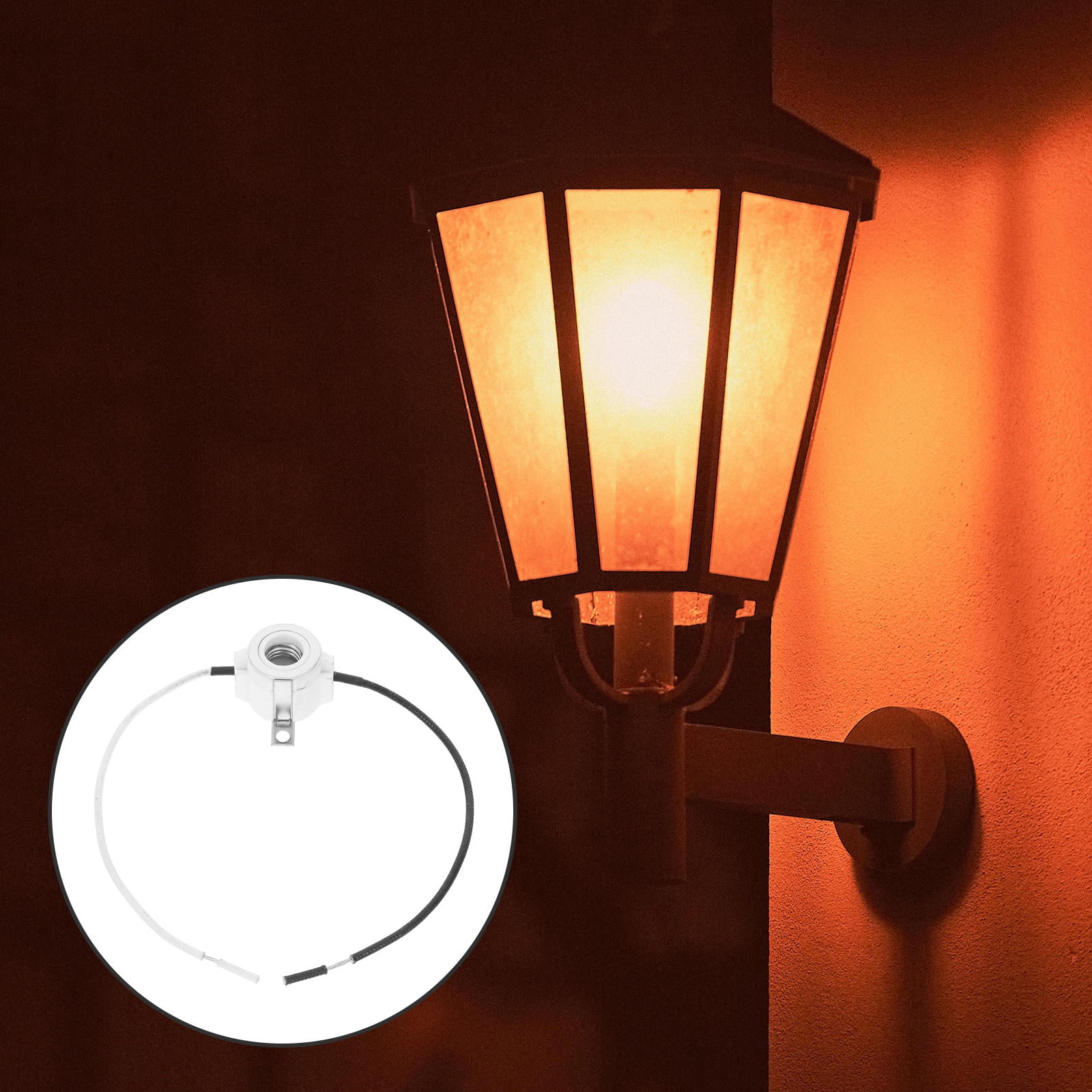 SWETRACE 1Set Ceramic Light Socket Multi Color for Residential Use Lamp Socket 11.8X1.6X0.9In - Image 4
