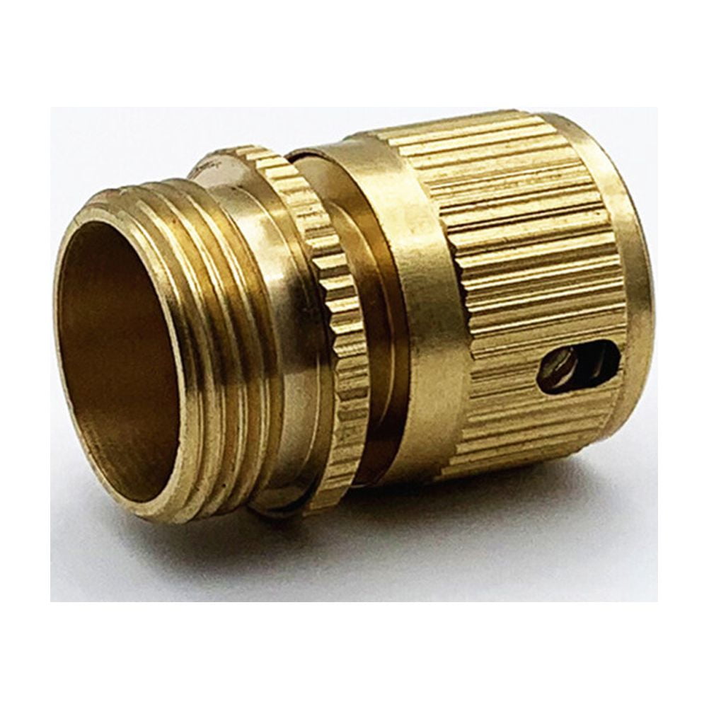 SWETRACE Water Hose Quick Disconnect 1Set Copper for Garden and RV 4.2x2.5x2.5Cm - Image 1