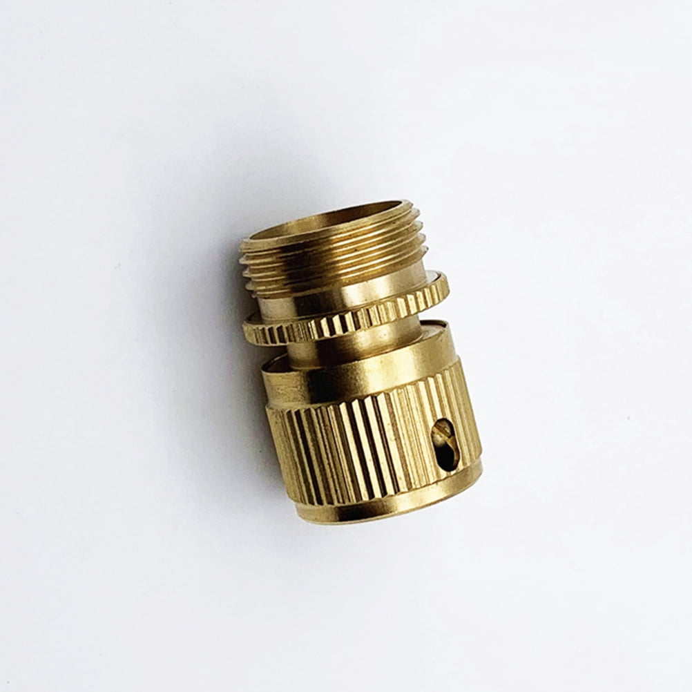 SWETRACE Water Hose Quick Disconnect 1Set Copper for Garden and RV 4.2x2.5x2.5Cm - Image 2