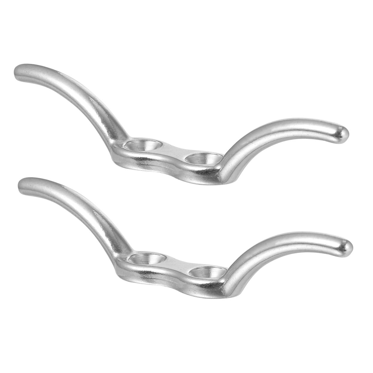 SWETRACE 2Pcs Silver Cleat for Boat Accessories Marine Latches 11Cm 4 Inches Stainless Steel - Image 4