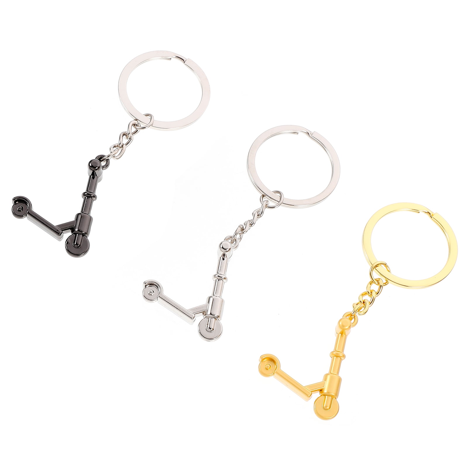 SWETRACE Mini Scooter Shaped Keychains 3Pcs Zinc Alloy Handbag Purse Car Decorations Christmas New Year - Image 1