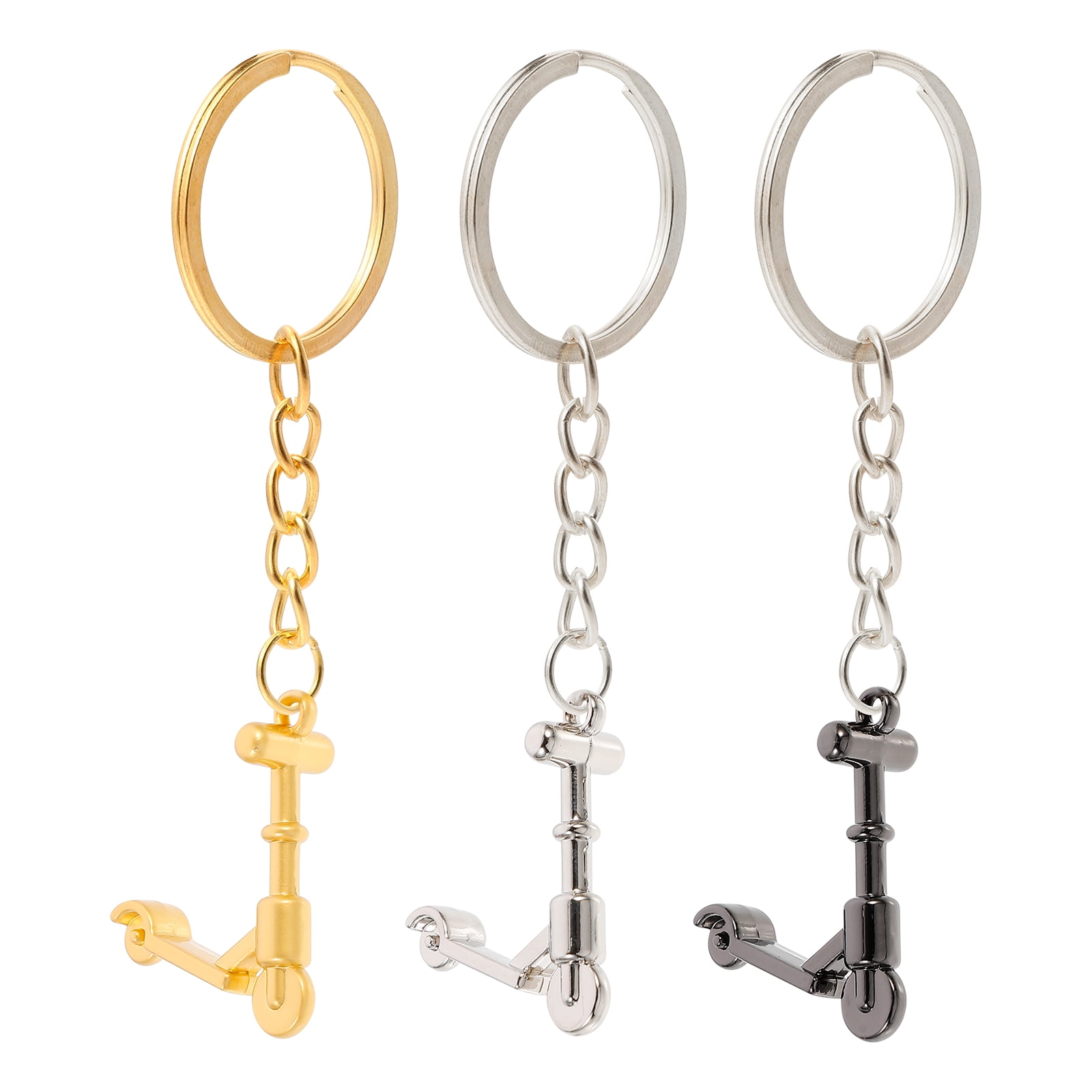 SWETRACE Mini Scooter Shaped Keychains 3Pcs Zinc Alloy Handbag Purse Car Decorations Christmas New Year - Image 3