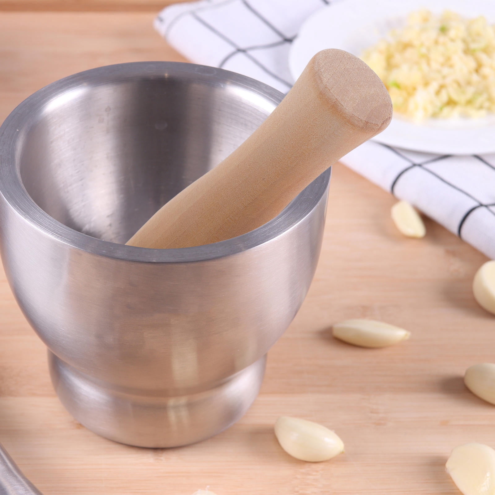 SWETRACE 2Pcs Wooden For Cooking And Garlic Mashing Home Cooks - Image 4