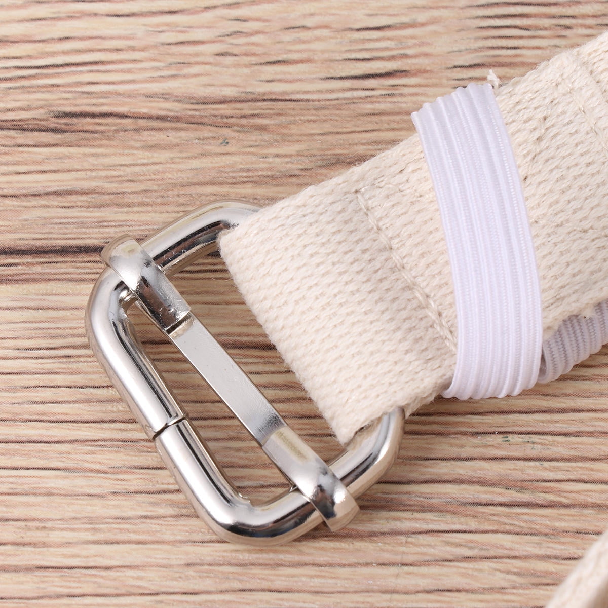 SWETRACE Stretch Straps 1Pc Portable Yoga Strap In White And Yellow For And Daily Exercise 47.2x1x0.1In - Image 5