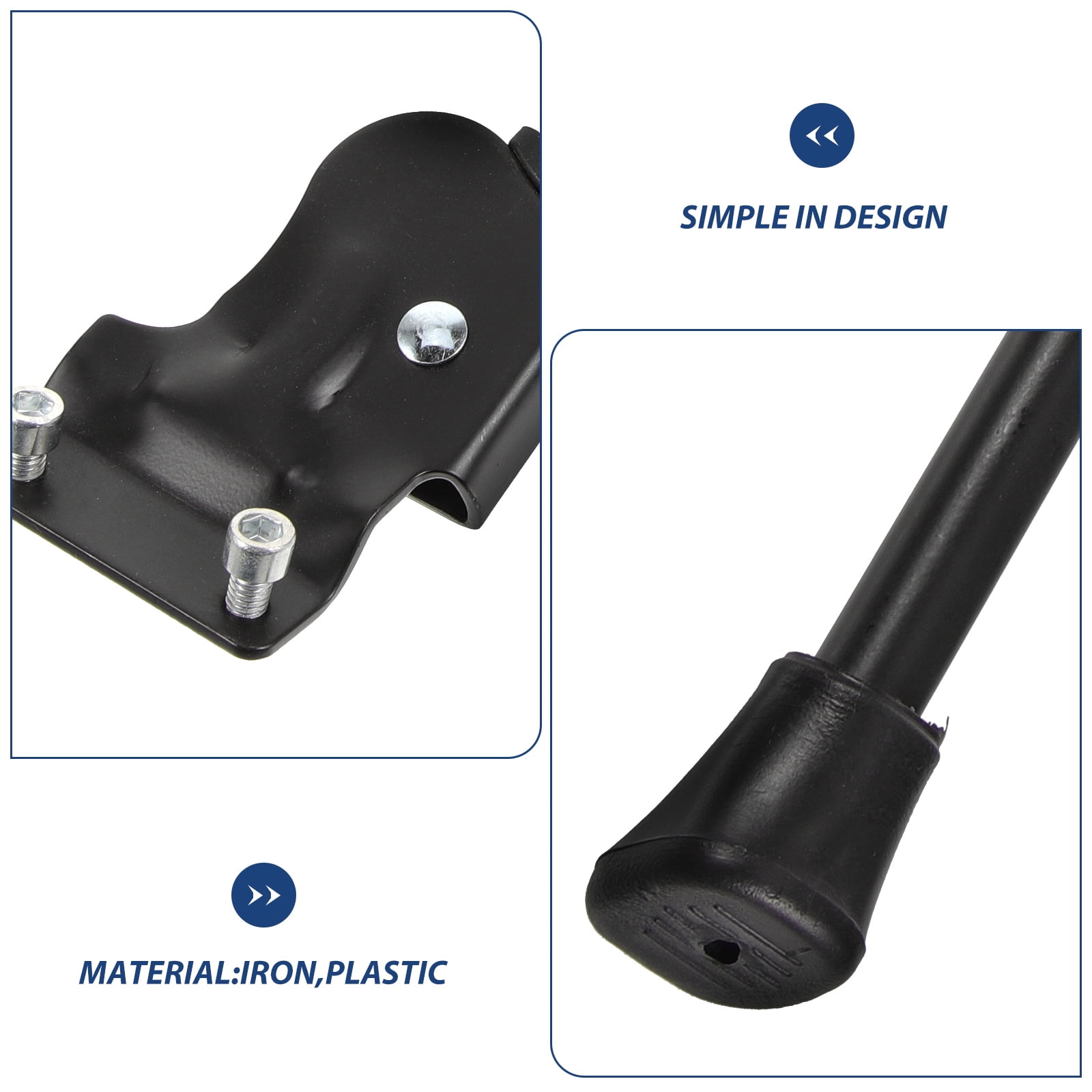 SWETRACE Bicycle Kickstands 1Pcs Stable Support and Quick Release for Mountain and Road Bikes in Black - Image 2