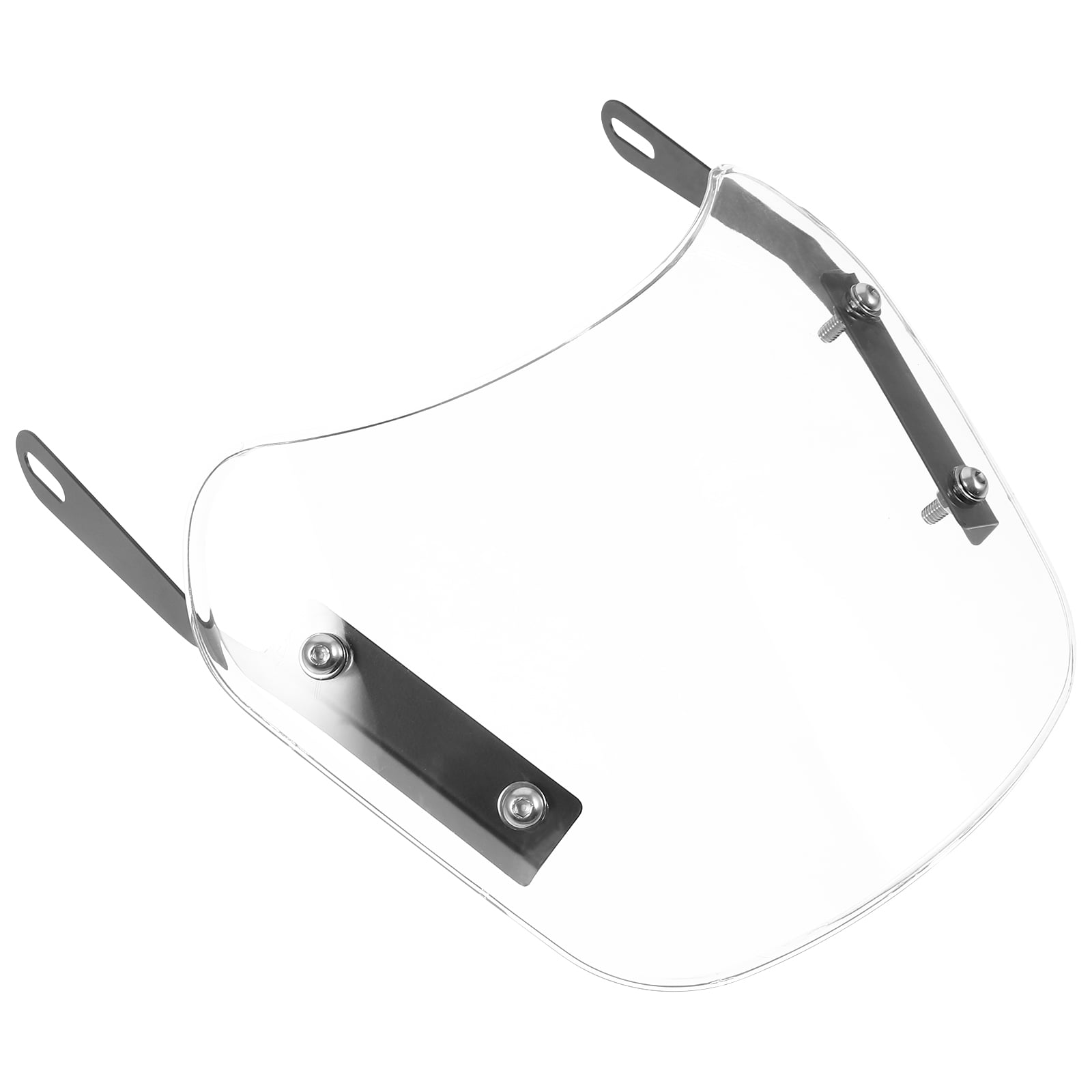 SWETRACE 1Pcs Scooter Windshield Universal Transparent Rectangular Abs For Outdoor Riding 10.2*8.9*0.4In - Image 1