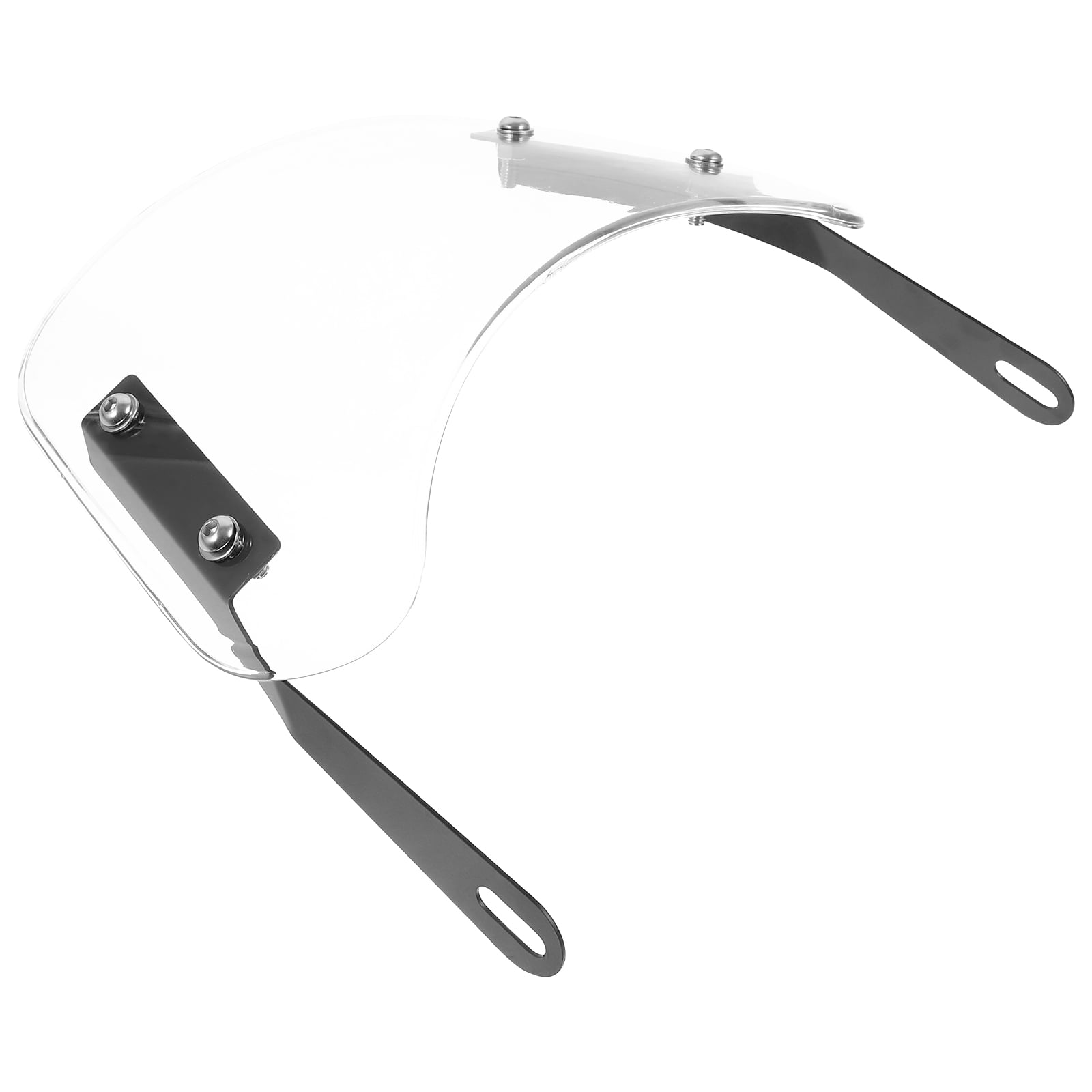 SWETRACE 1Pcs Scooter Windshield Universal Transparent Rectangular Abs For Outdoor Riding 10.2*8.9*0.4In - Image 4