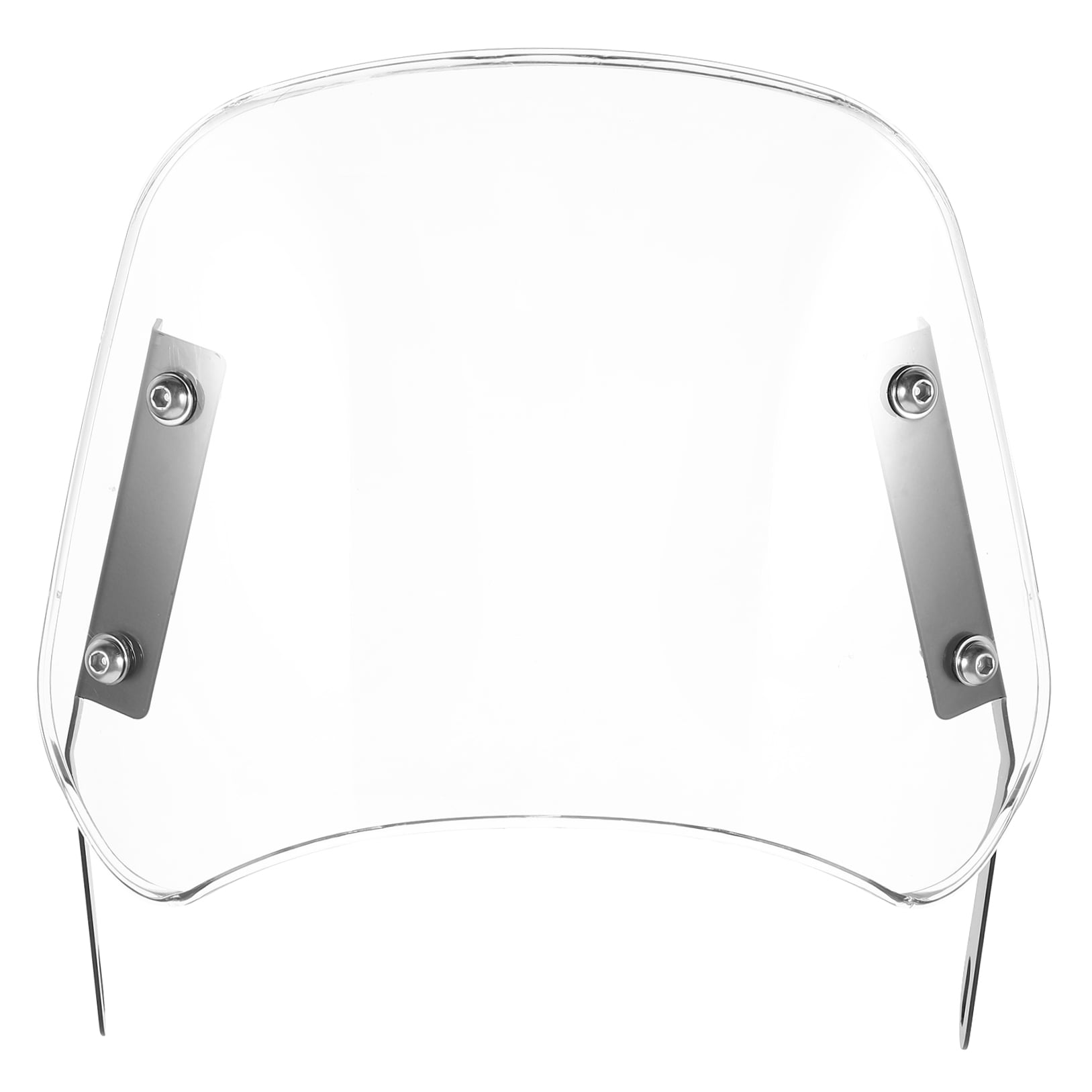 SWETRACE 1Pcs Scooter Windshield Universal Transparent Rectangular Abs For Outdoor Riding 10.2*8.9*0.4In - Image 5