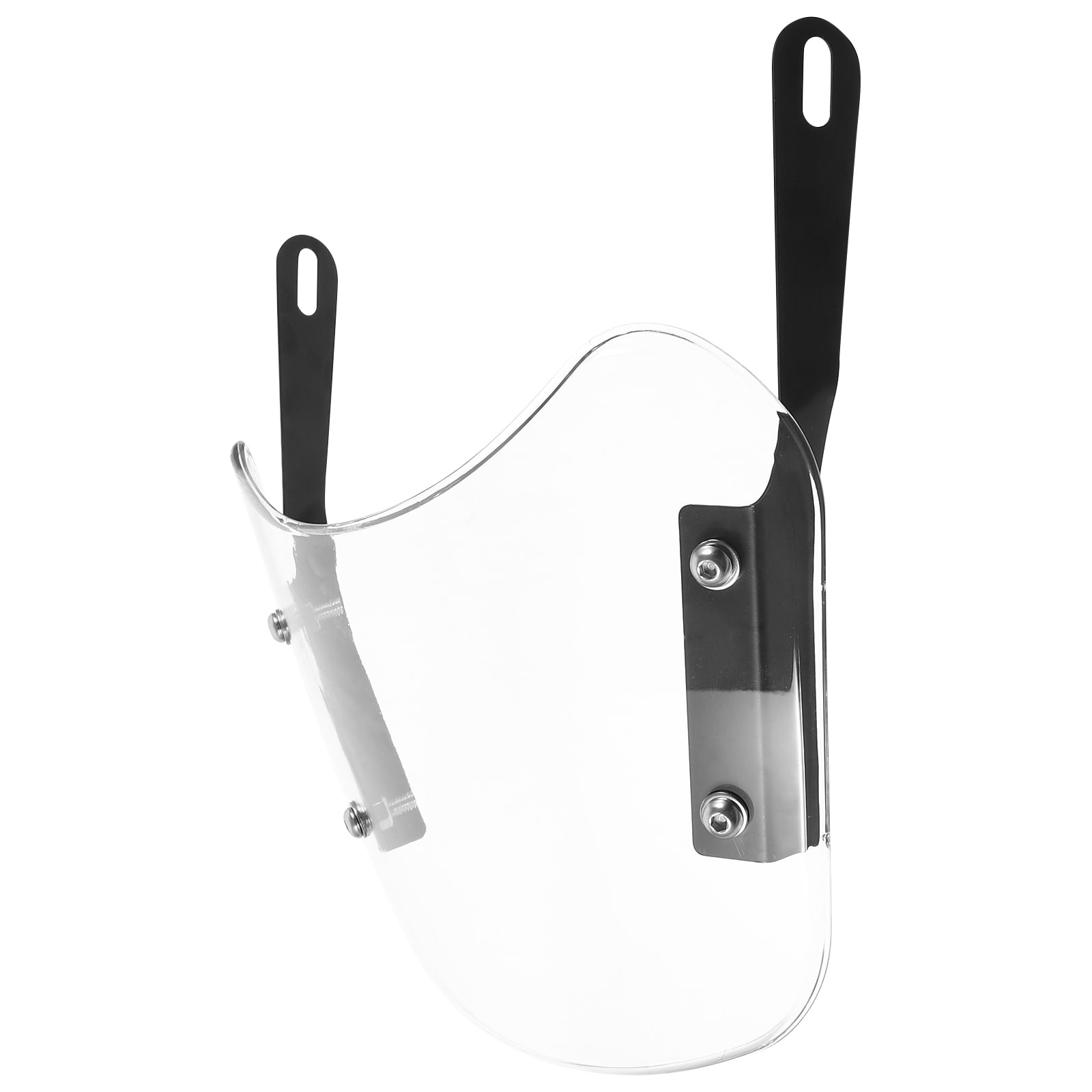 SWETRACE 1Pcs Scooter Windshield Universal Transparent Rectangular Abs For Outdoor Riding 10.2*8.9*0.4In - Image 7