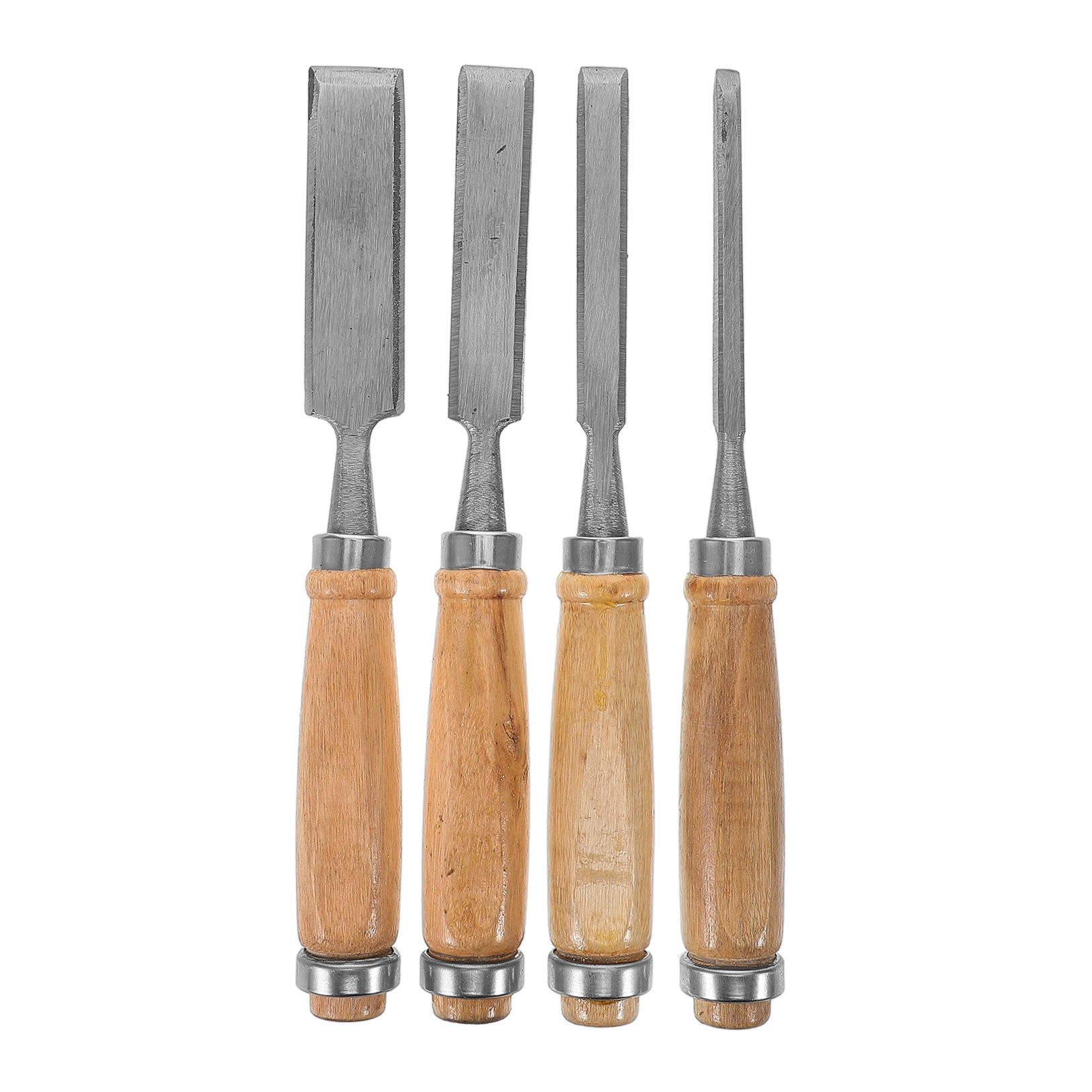 SWETRACE 4Pcs Flat Chisel Woodworking Tool Set for Shaping and Sculpting 8.9X0.2X0.2in - Image 5