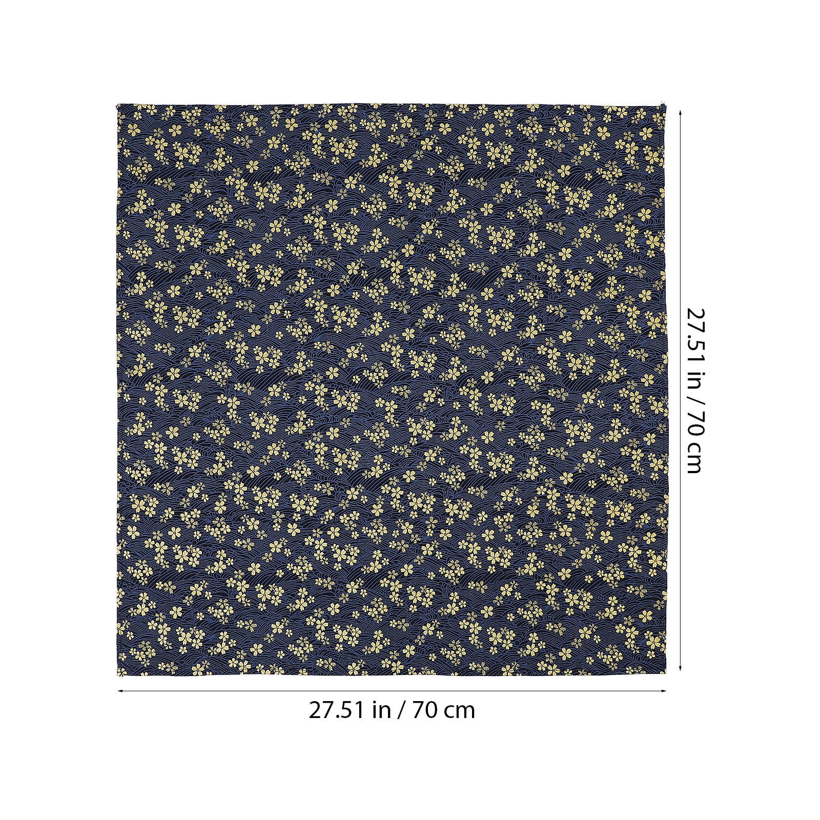 SWETRACE Square Japanese Style Wrapping Cloth Blue 1Pack 27.6x27.6in - Image 2