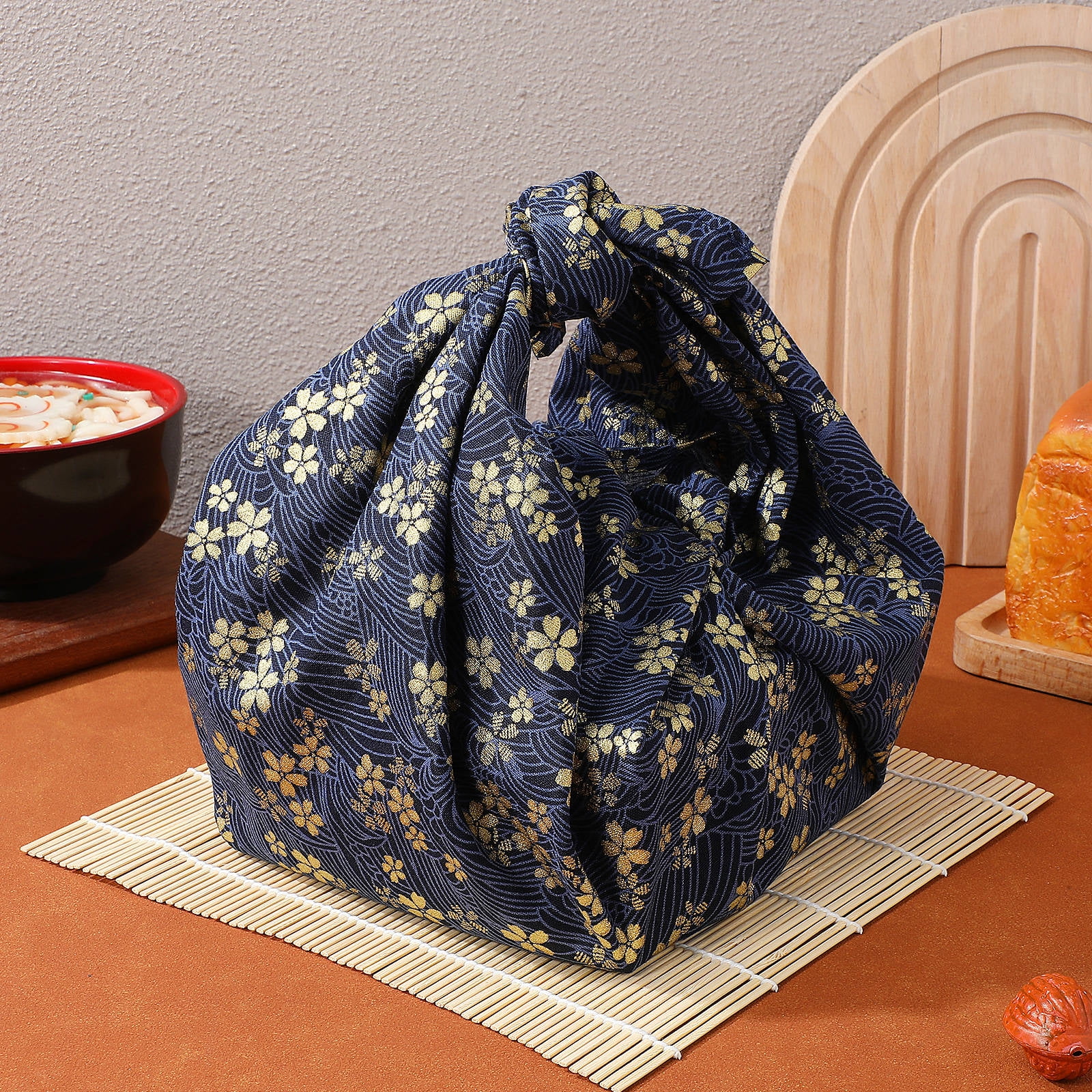 SWETRACE Square Japanese Style Wrapping Cloth Blue 1Pack 27.6x27.6in - Image 4