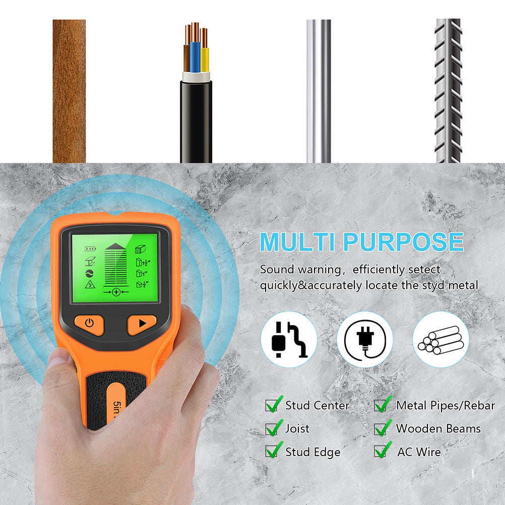 SWETRACE 1Pcs Orange ABS Wall Stud Detector for Detecting Electrical Wires in Walls with Internal Sensor Technology - Image 8