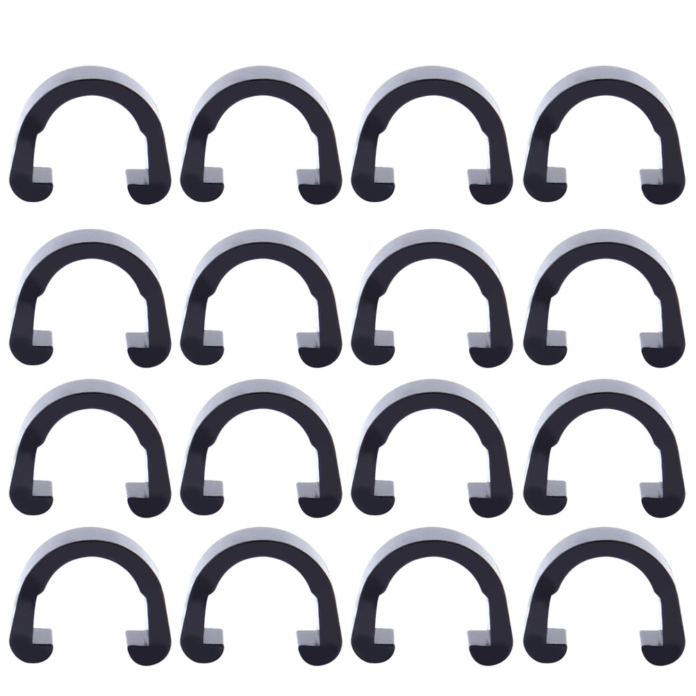 SWETRACE 100Pcs C Shaped Bike Cable Clips for Mountain Bike Use 1.3x1x0.5in - Image 1