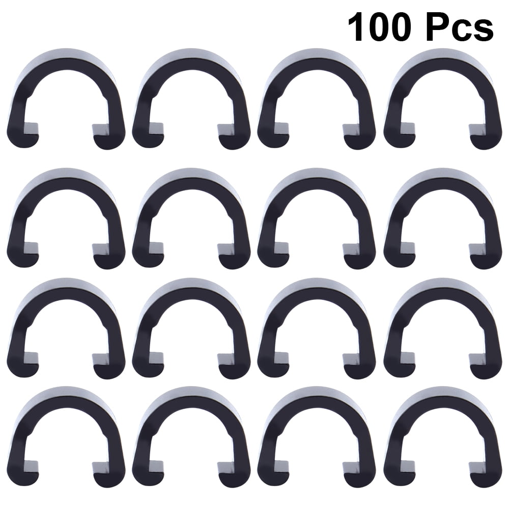 SWETRACE 100Pcs C Shaped Bike Cable Clips for Mountain Bike Use 1.3x1x0.5in - Image 3