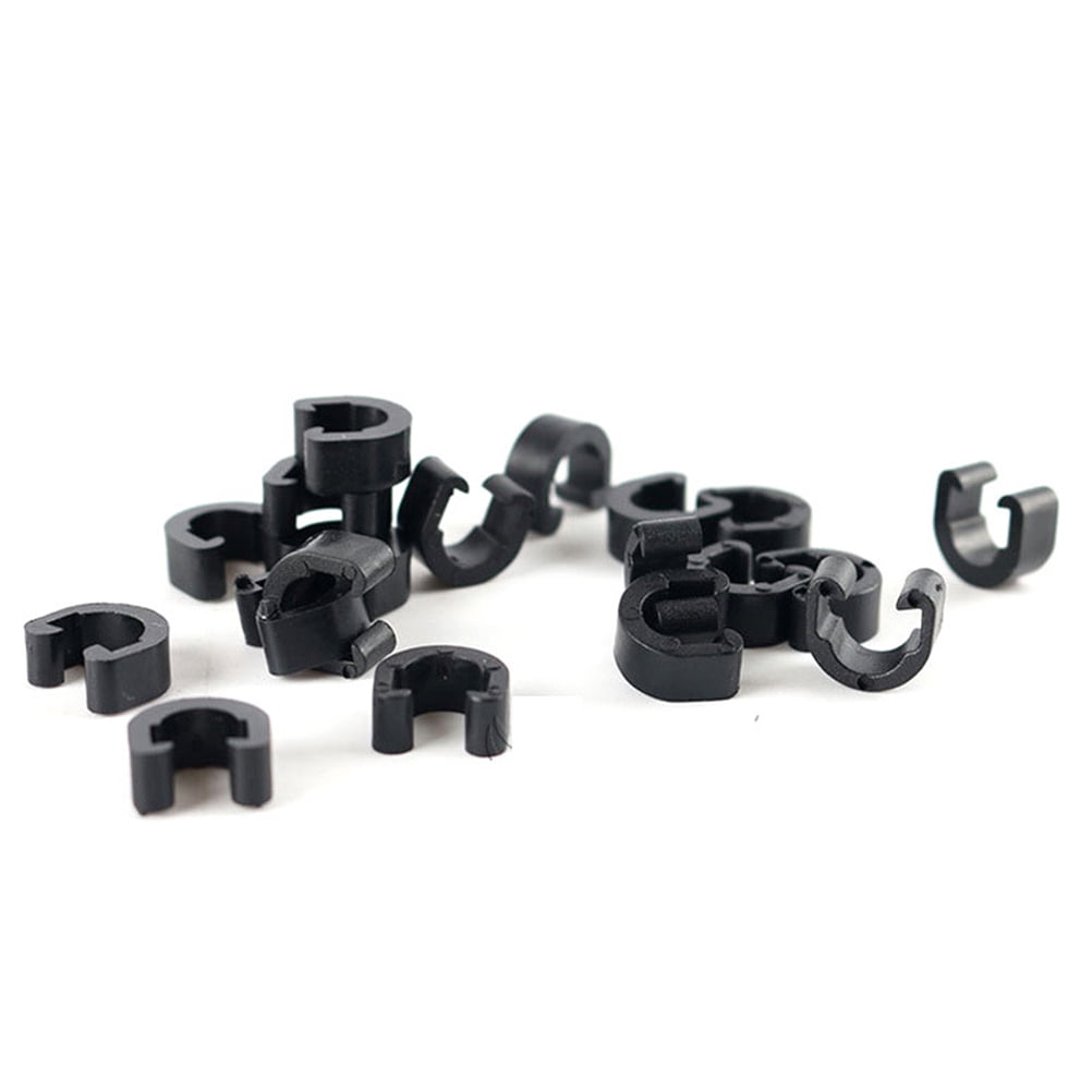 SWETRACE 100Pcs C Shaped Bike Cable Clips for Mountain Bike Use 1.3x1x0.5in - Image 7