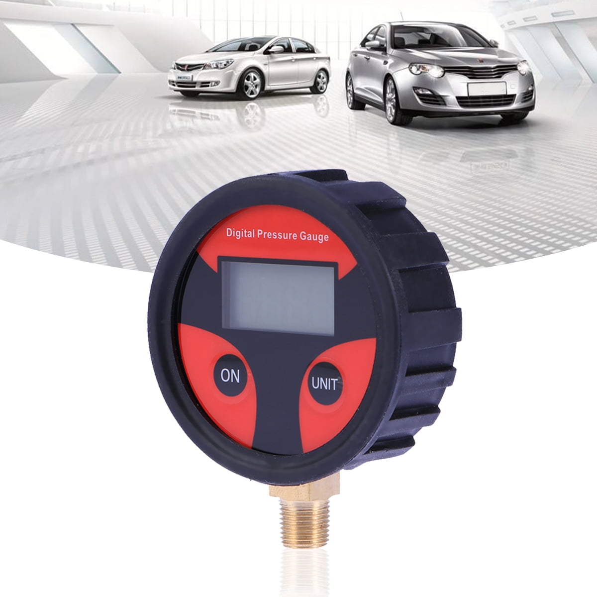 SWETRACE Car Air Pressure Gauge Digital Technology 1Set 2.3x0.9x0.9in - Image 1