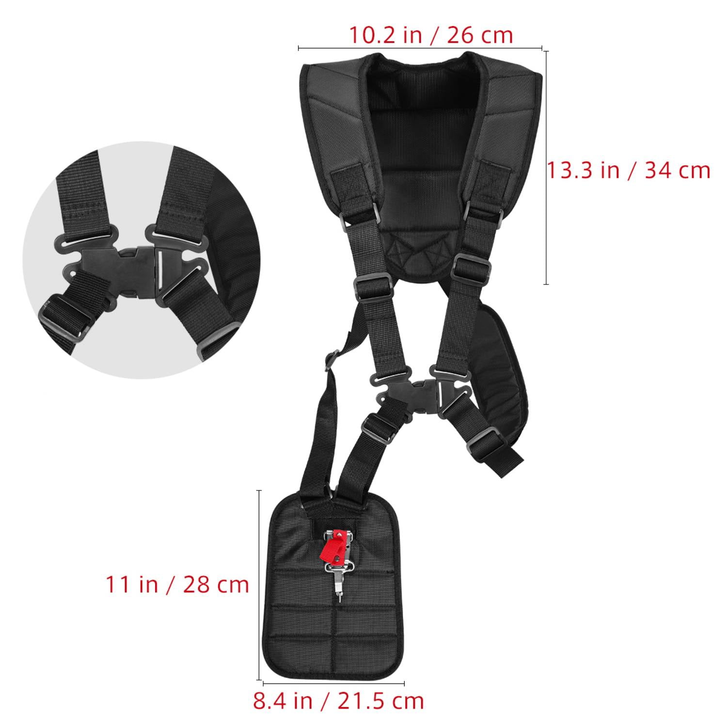 SWETRACE 1Pcs Universal Adjustable Strimmer Harness for Gardening and Outdoor Work 11.00X8.65X0.39in - Image 2