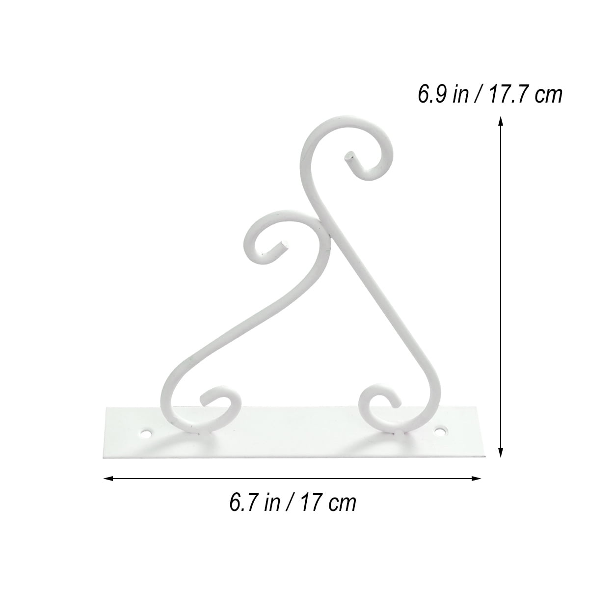 SWETRACE Outdoor Hanging Bracket Flower Basket Hanging Hook Iron 1 Piece - Image 2