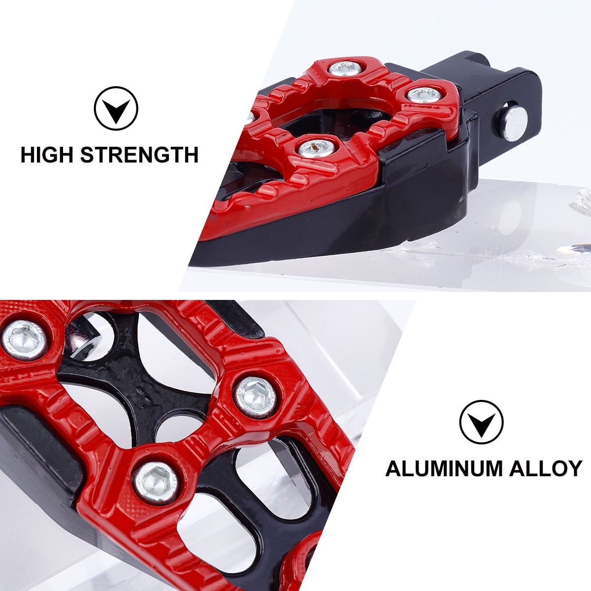 SWETRACE Aluminum Alloy Pedal Red 1 Pair - Image 2