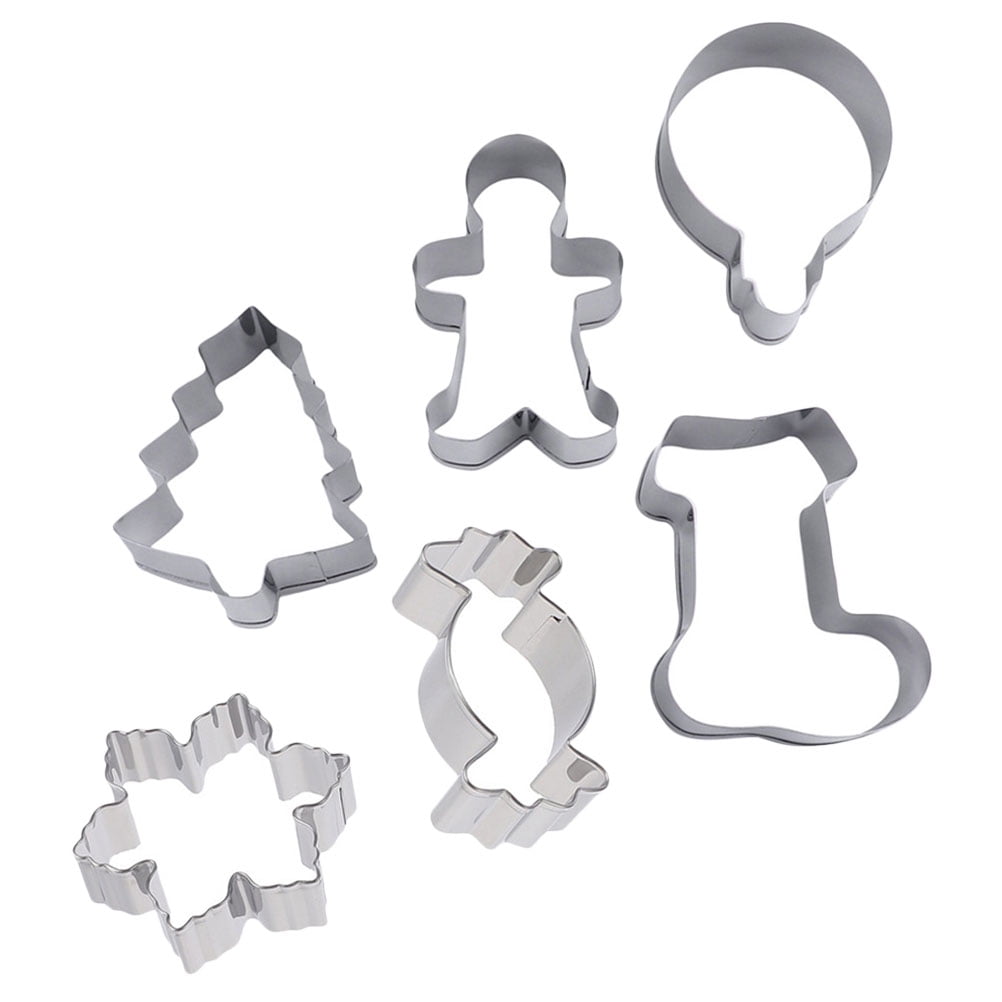 SWETRACE Biscuit Molds Baking Molds 6Pcs 2.36X3.14X1.18in - Image 1