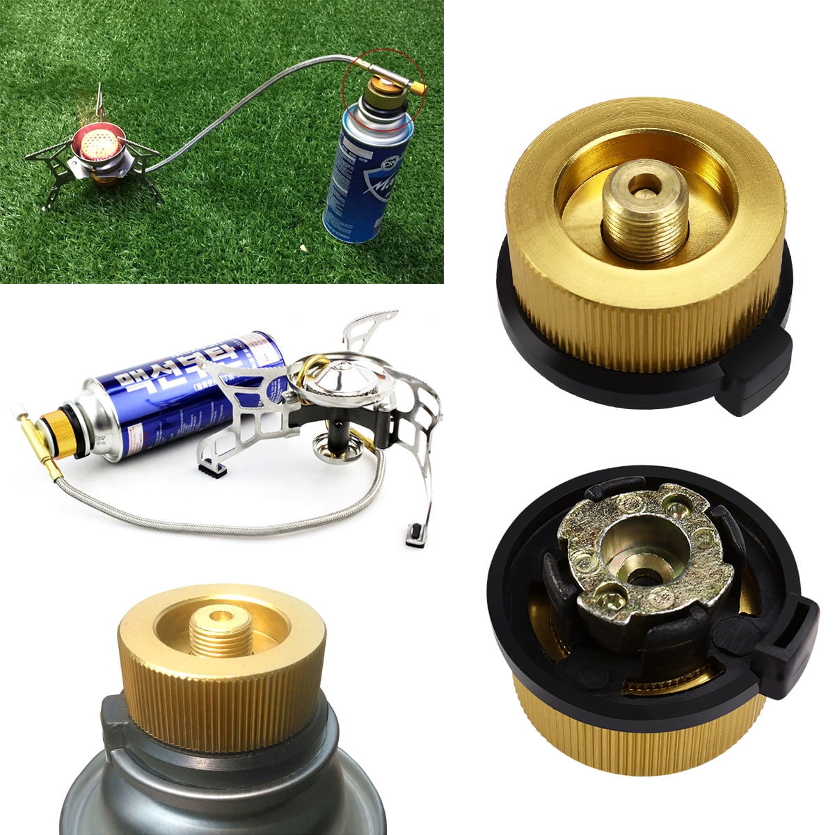 SWETRACE Camping Stove Hose Adapter Gas Bottle Converter 1Set - Image 8