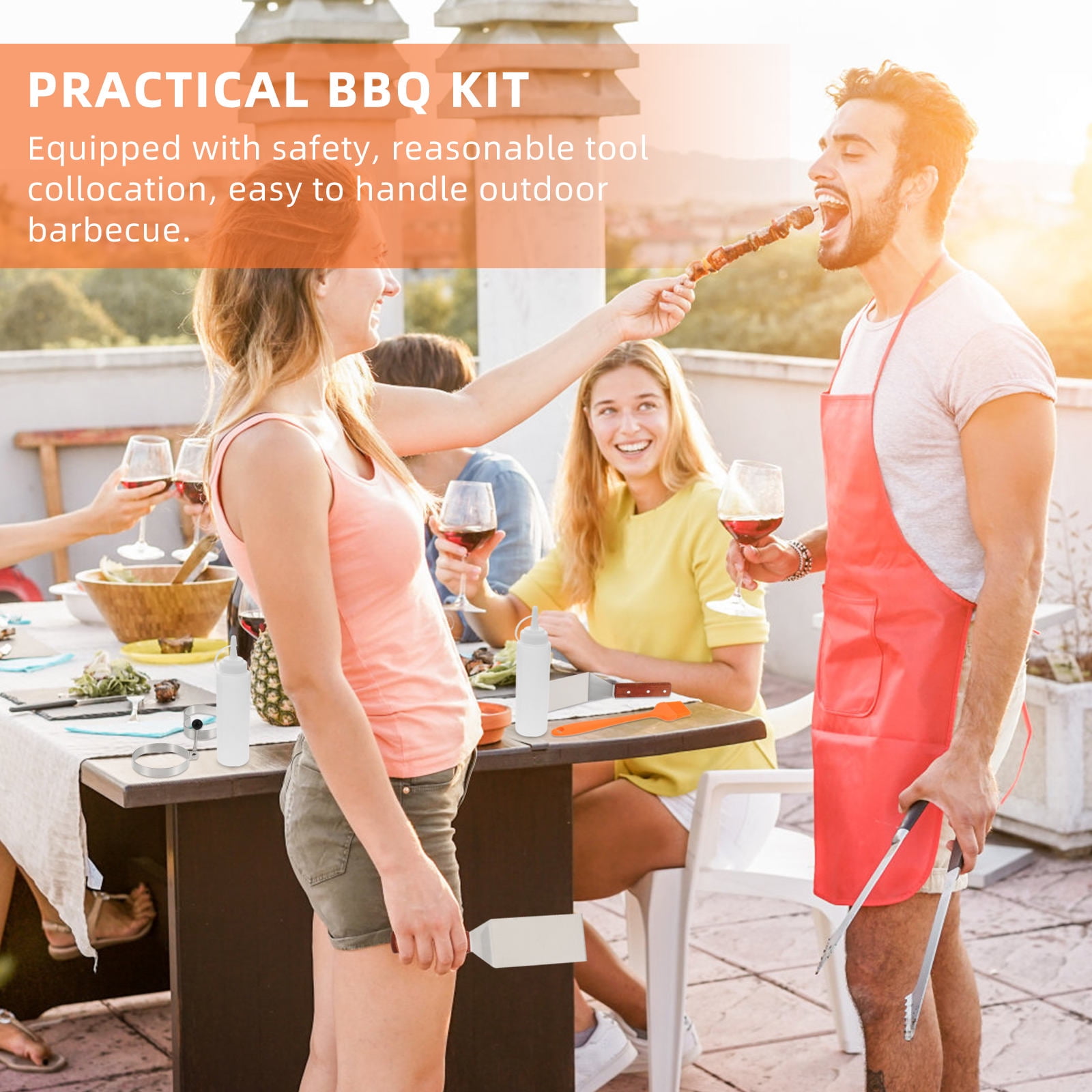 SWETRACE Grill Accessory Bbq Grill Utensils Set Stainless Steel 1 Set 12Pcs - Image 7