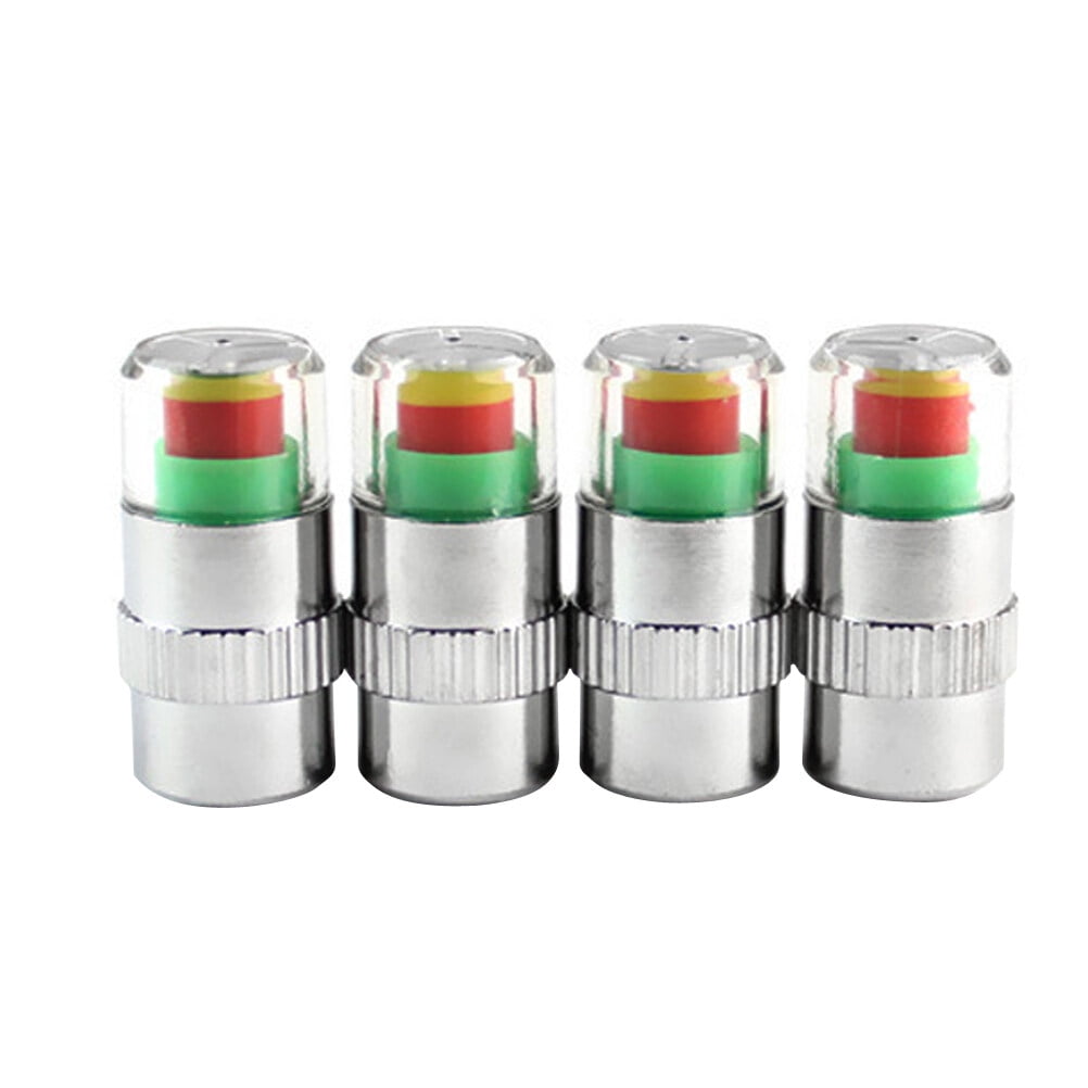 SWETRACE 4Pcs Multi Color Tire Pressure Monitor Valve Stem Caps for Car and Motorcycle - Image 1