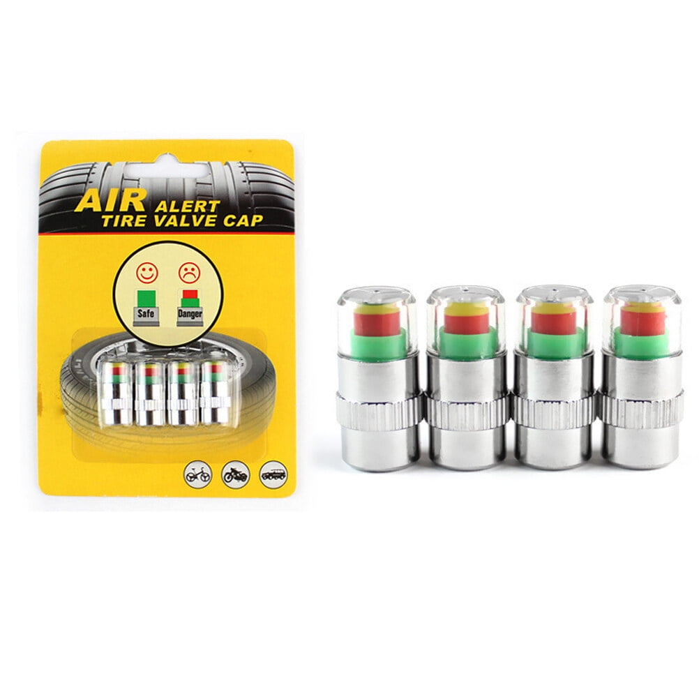 SWETRACE 4Pcs Multi Color Tire Pressure Monitor Valve Stem Caps for Car and Motorcycle - Image 4