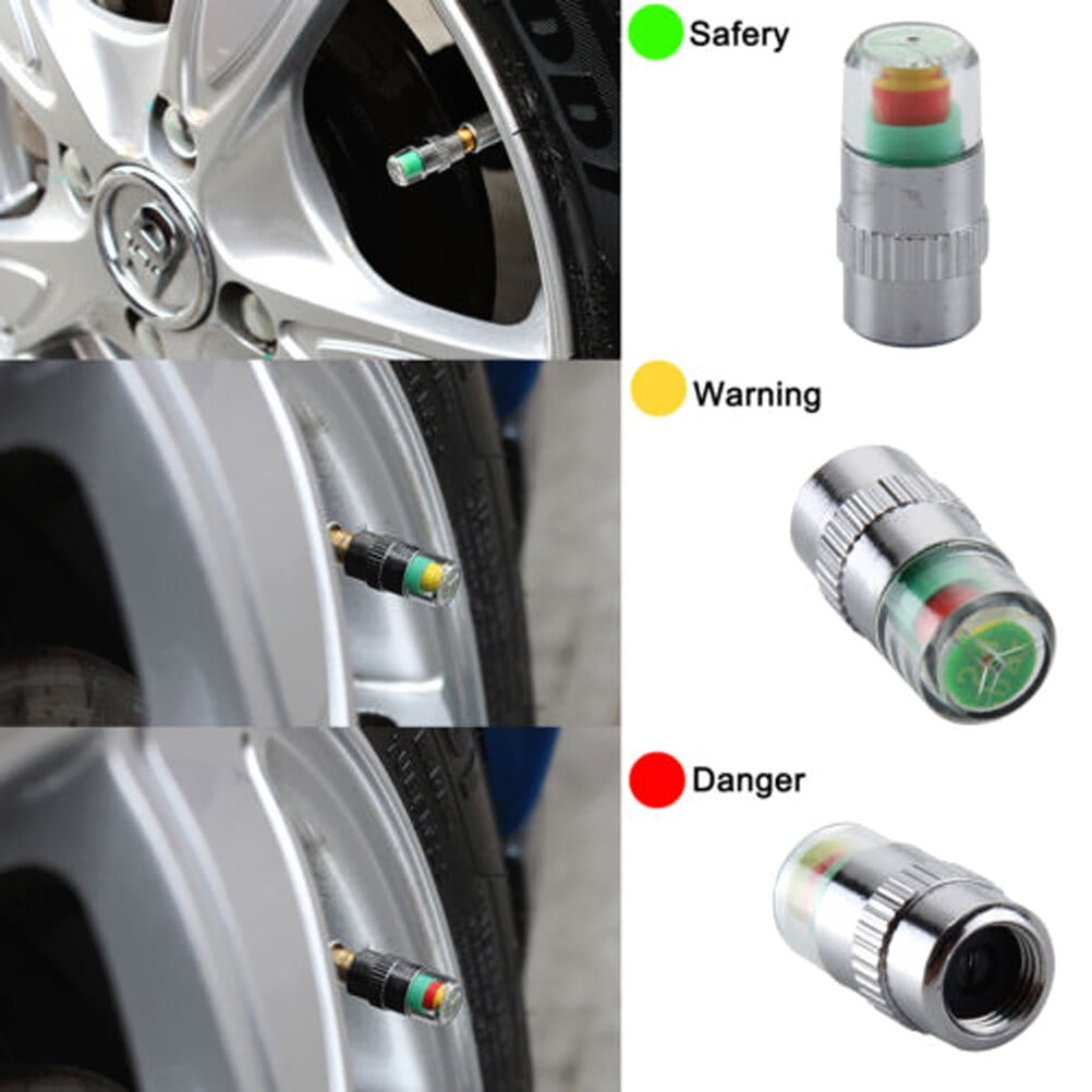 SWETRACE 4Pcs Multi Color Tire Pressure Monitor Valve Stem Caps for Car and Motorcycle - Image 6