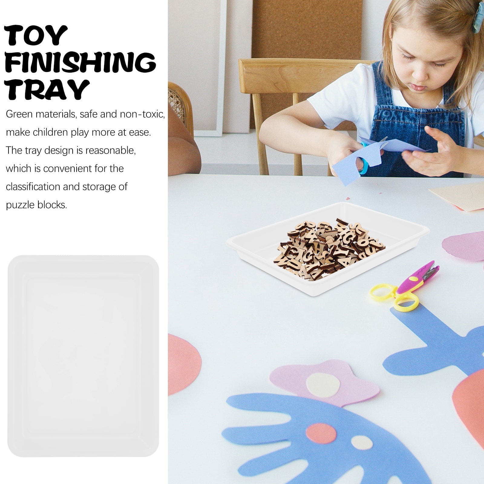 SWETRACE 6Pcs Puzzle Trays White Color For Building Blocks And Puzzles Toy Organization And Storage - Image 5