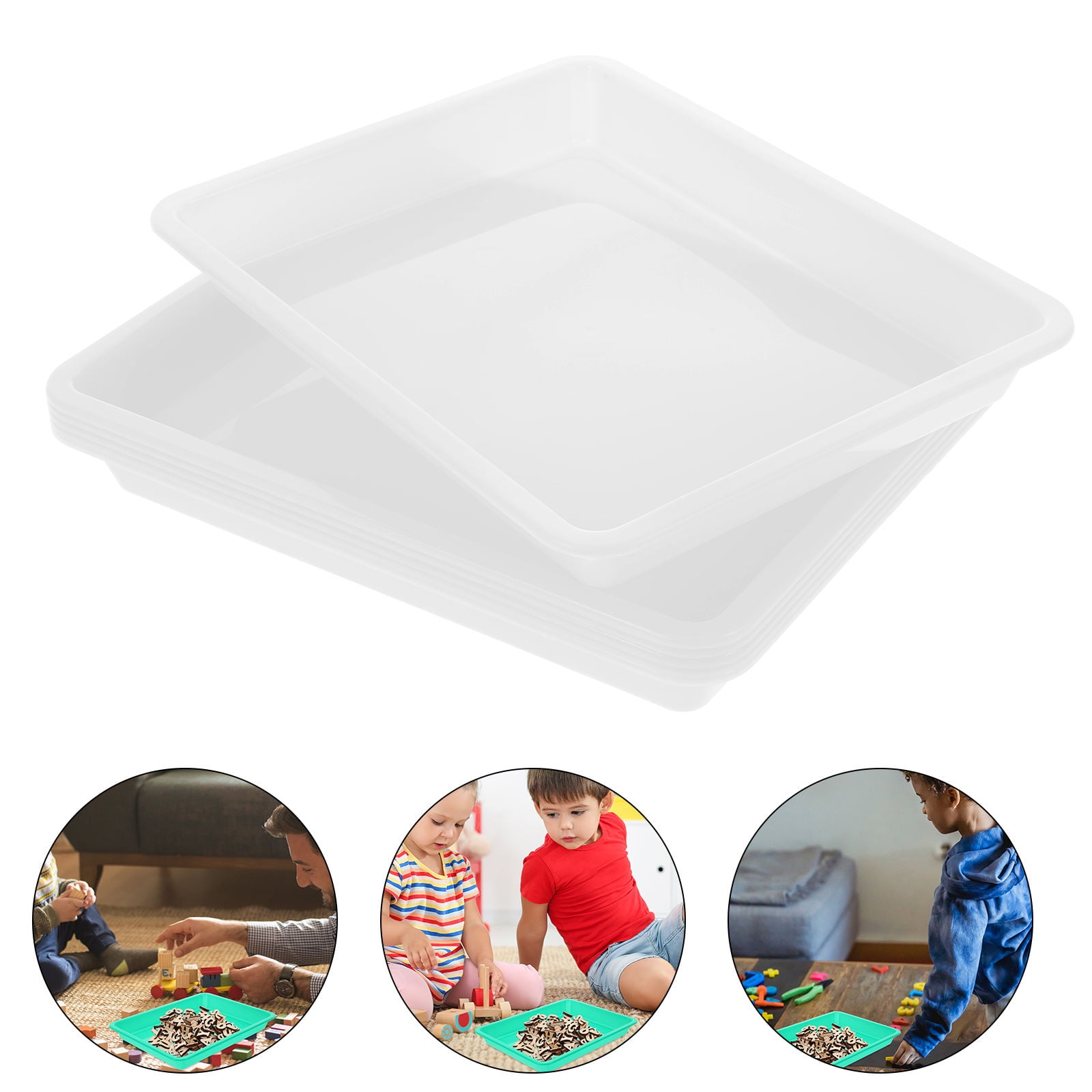 SWETRACE 6Pcs Puzzle Trays White Color For Building Blocks And Puzzles Toy Organization And Storage - Image 7